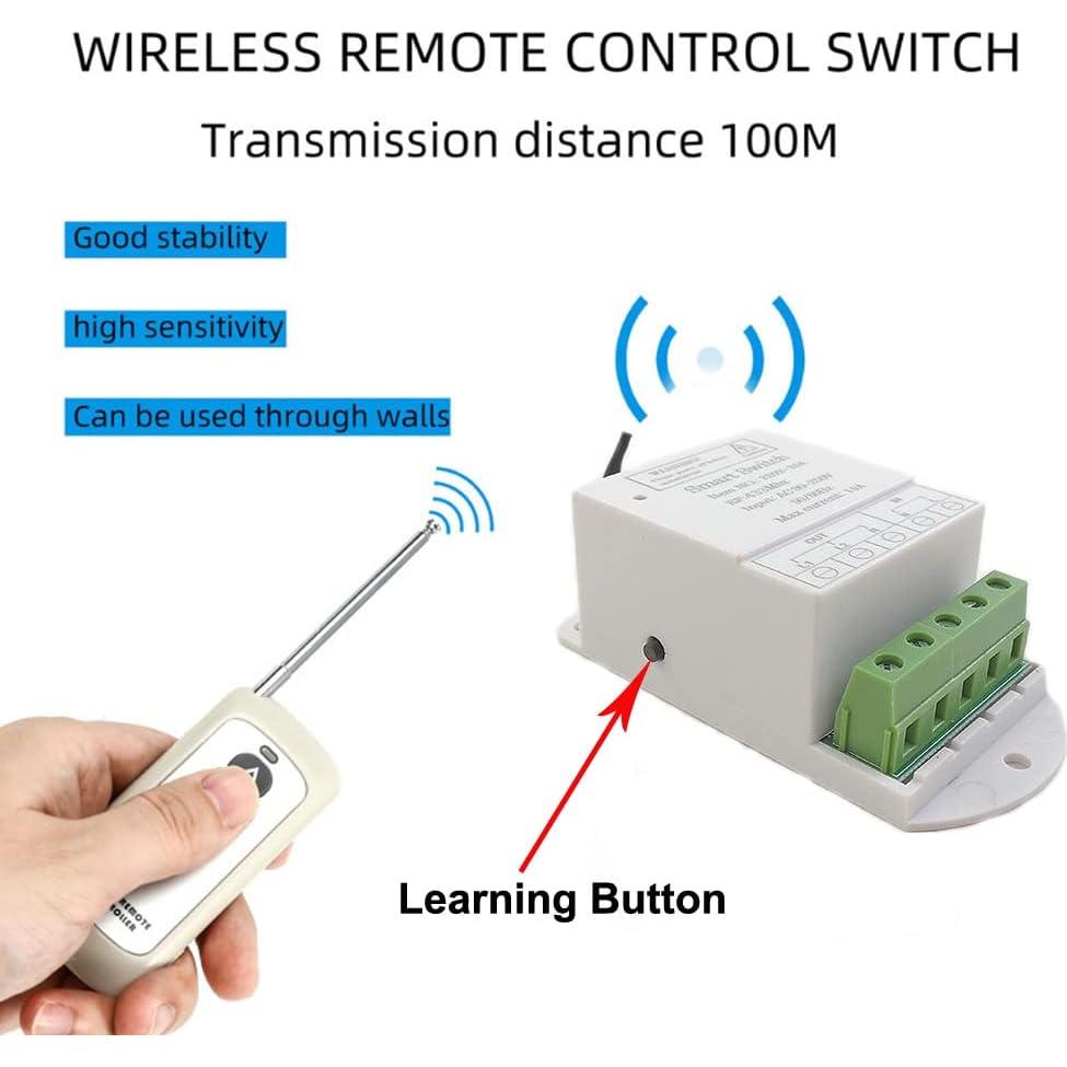 Interruptor de Luz Inteligente Qiulaofu 2 Canales 240V Inalámbrico