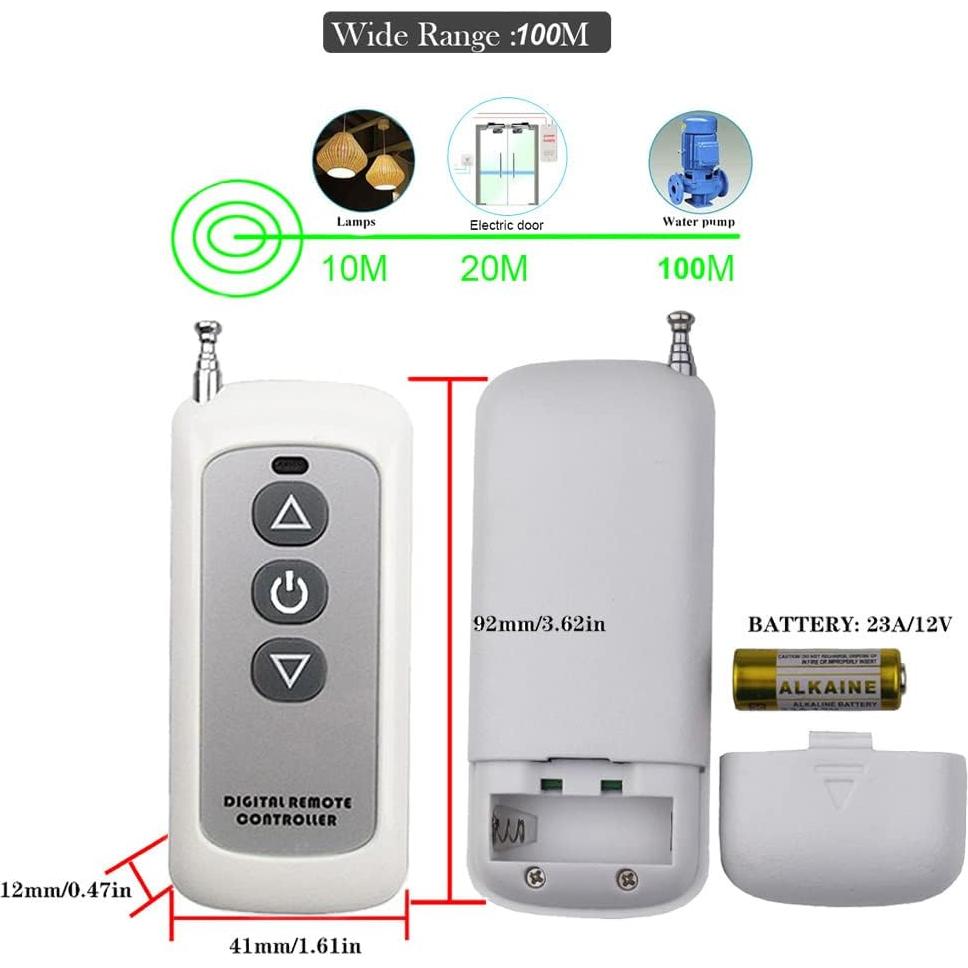 Interruptor de Luz Inteligente Qiulaofu 2 Canales 240V Inalámbrico