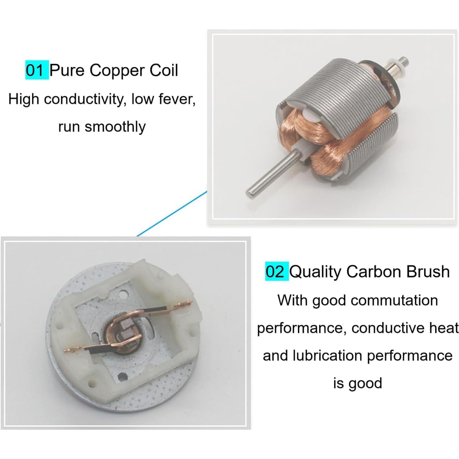 Motor DC 12V con Encoder SatcOp 500RPM para Robot Inteligente