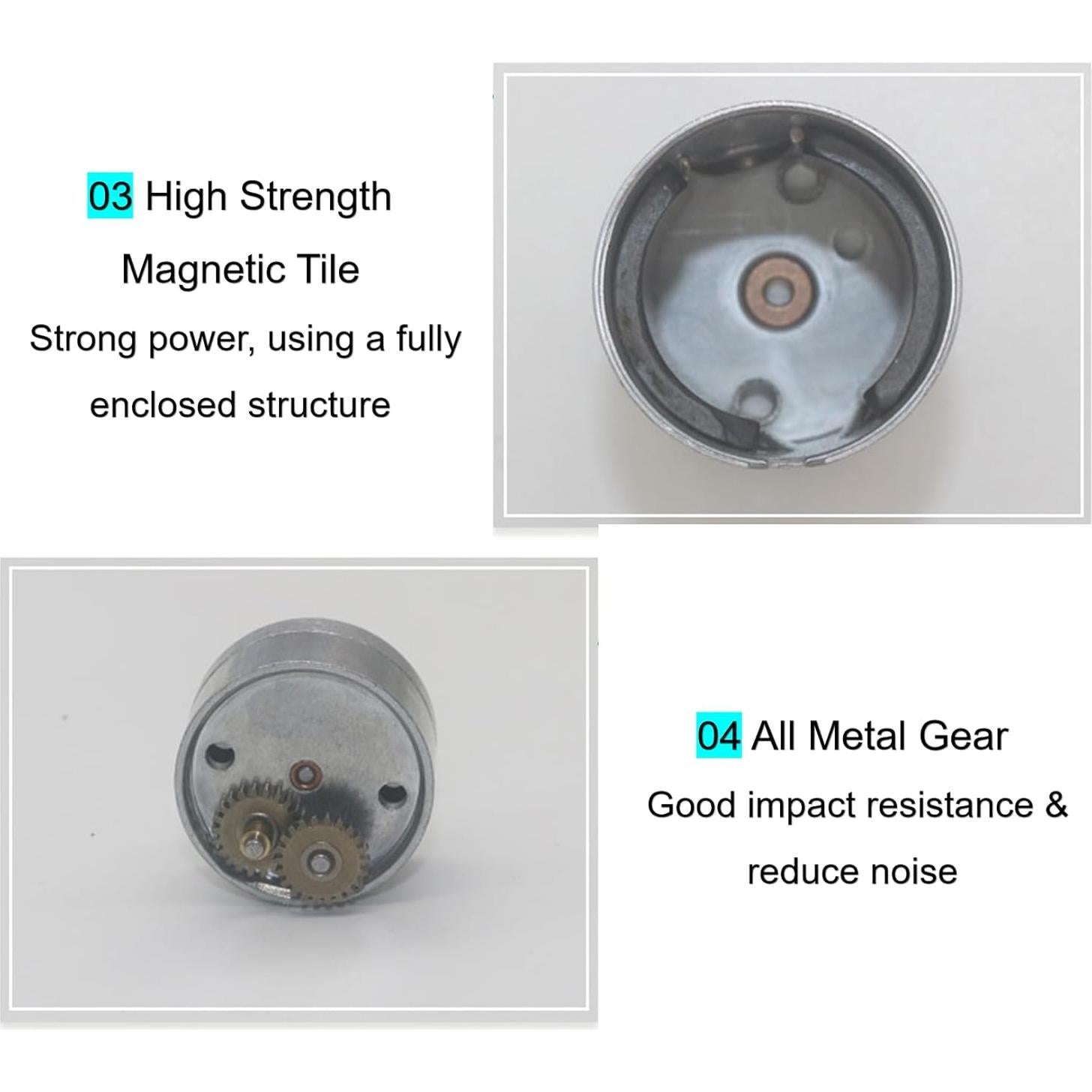 Motor DC 12V con Encoder SatcOp 500RPM para Robot Inteligente