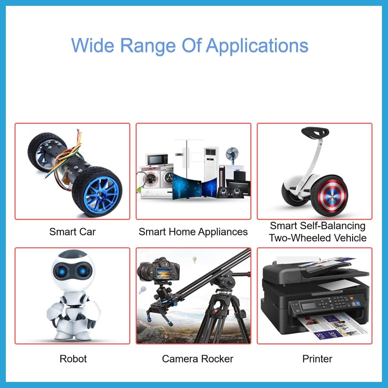Motor DC 12V con Encoder SatcOp 500RPM para Robot Inteligente