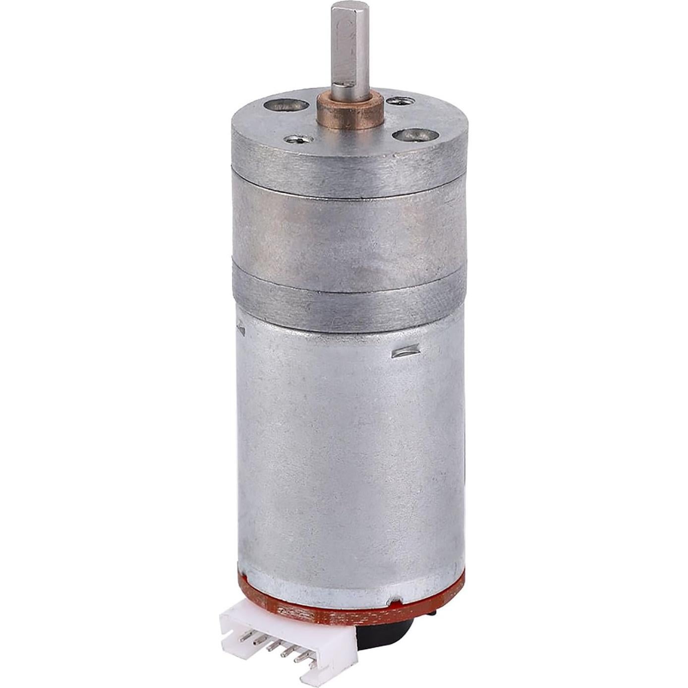 Motor DC 12V con Encoder SatcOp 500RPM para Robot Inteligente