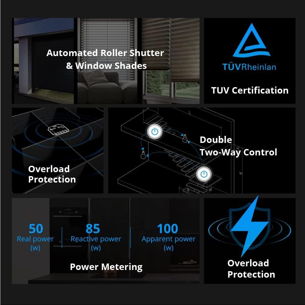Interruptor Inteligente SONOFF DUALR3 Lite WiFi 240V 10W