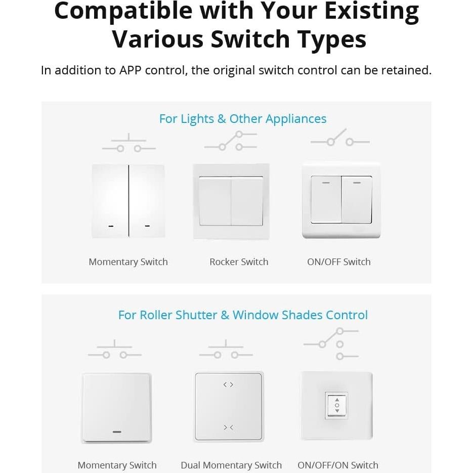 Interruptor Inteligente SONOFF DUALR3 Lite WiFi 240V 10W