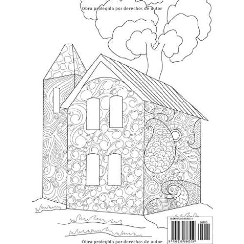 Coleccion Casas: Libro para colorear para adultos y adolescentes | Mandala | Antiestrés, relajación | Gran formato, 21,6x28 cm. (Spanish Edition)