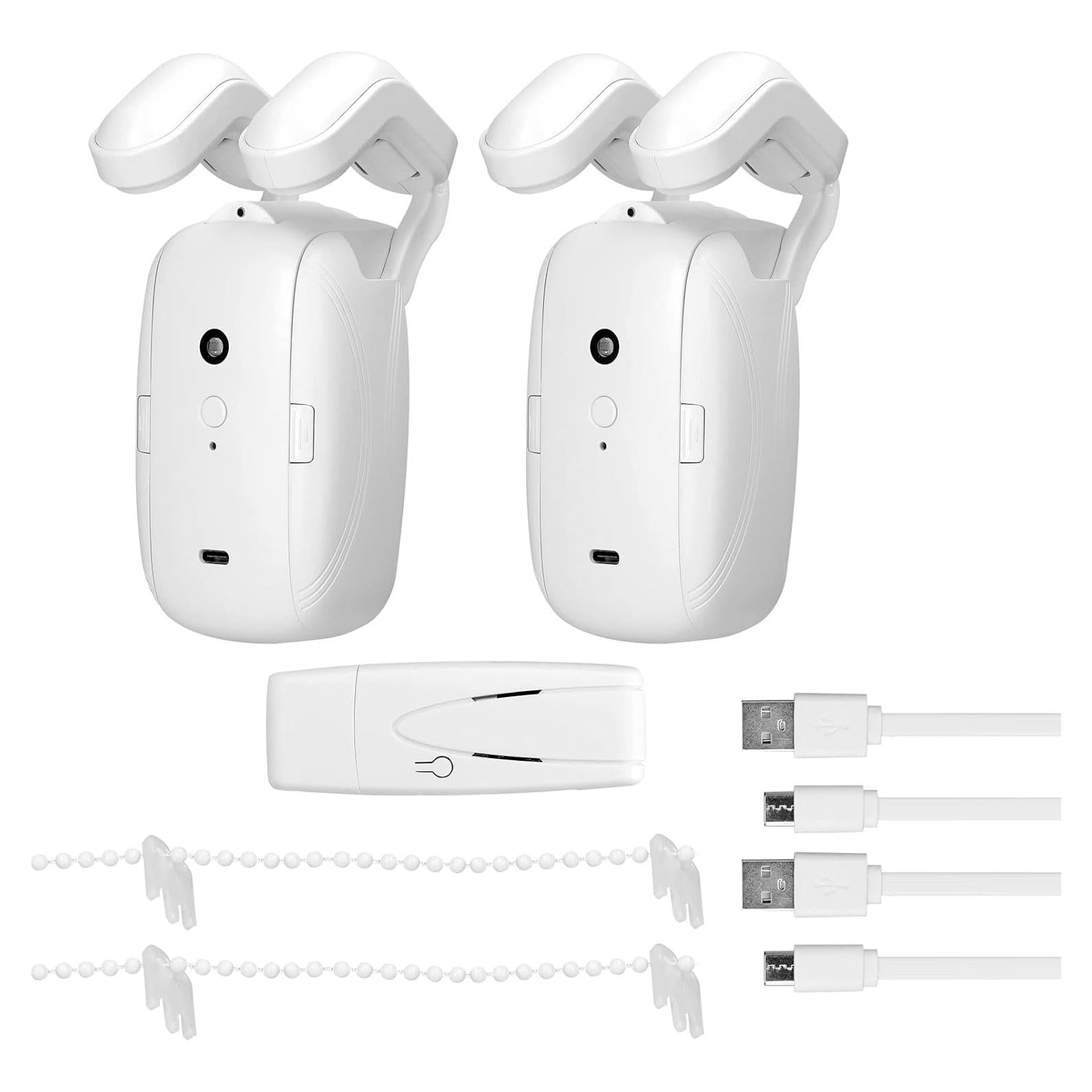 Motor de Cortina Inteligente LANRU WiFi 2PCS con Control APP