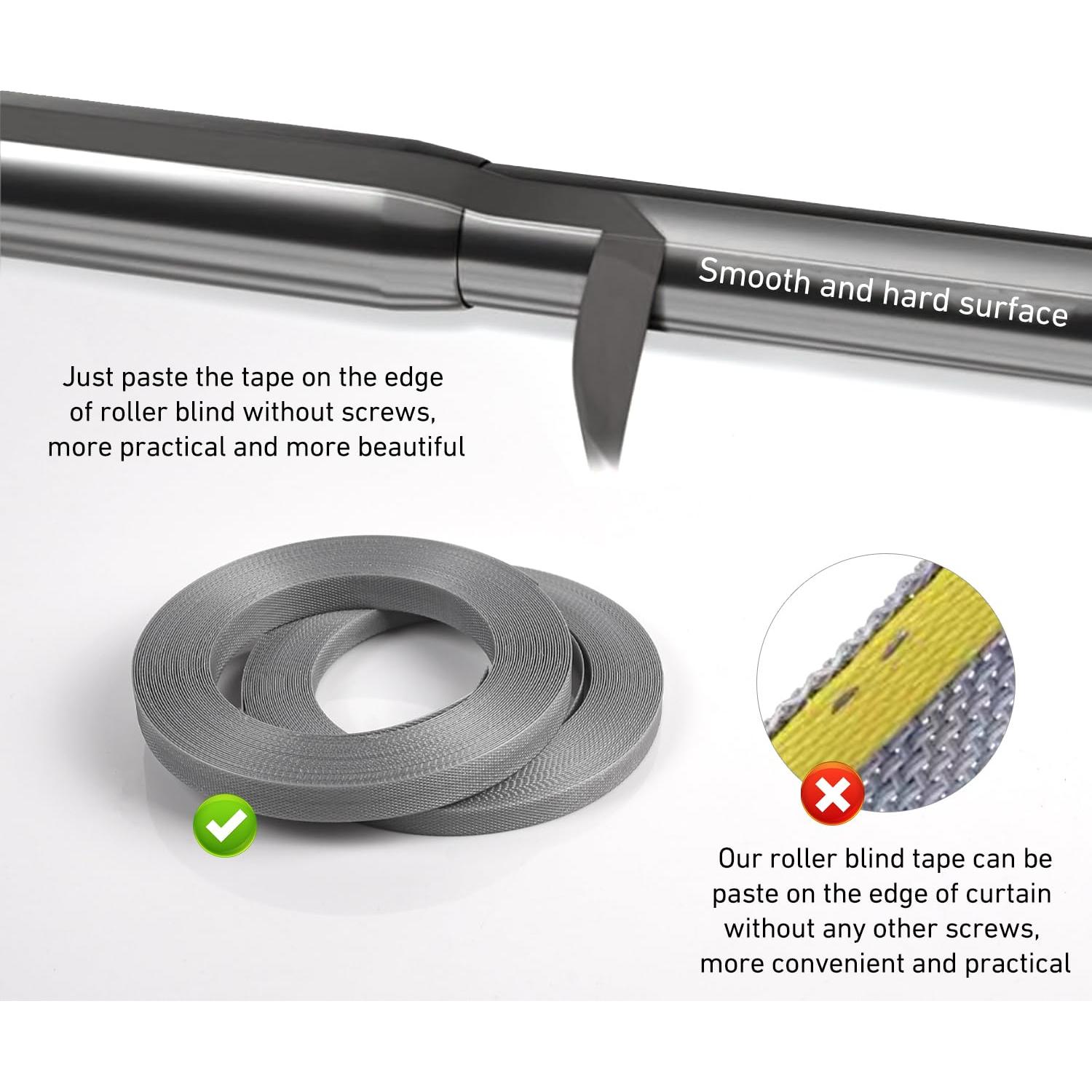 Cinta Adhesiva para Persianas Enrollables HUIYEETEX 50m PVC