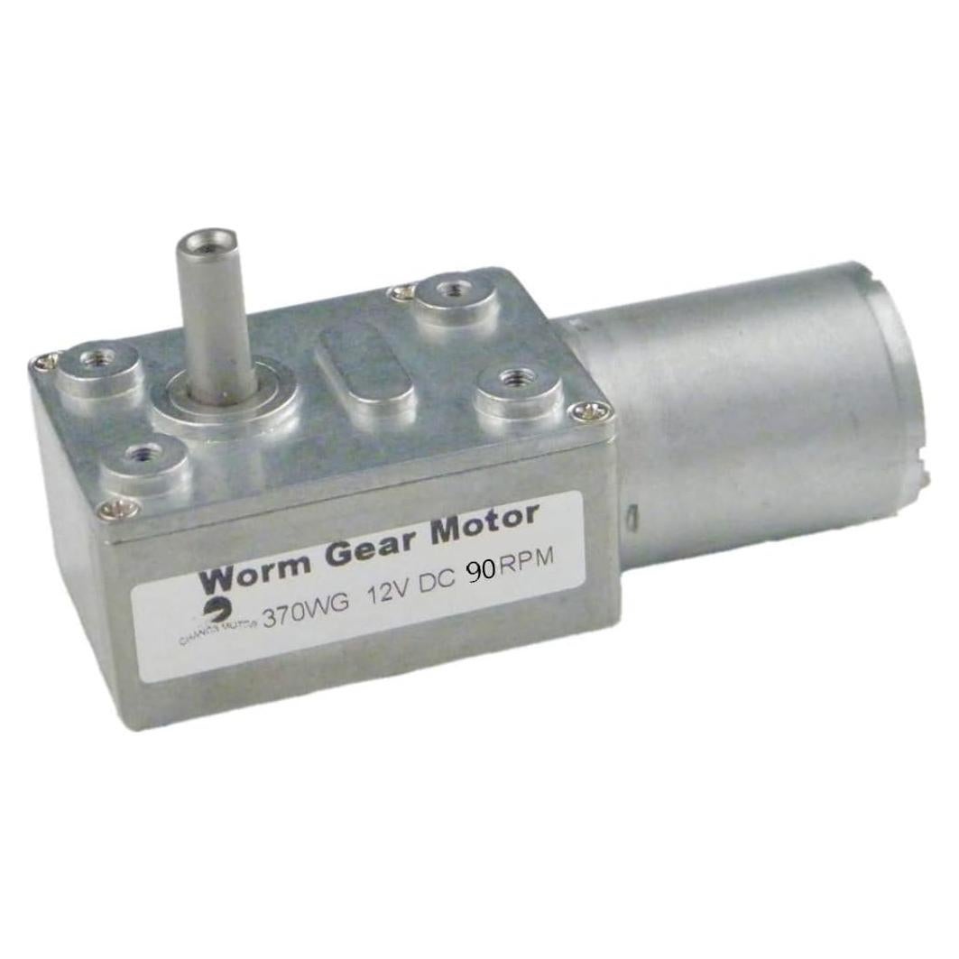 Motor de Engranaje de Gusano CHANCS 370WG 12V CC 90RPM