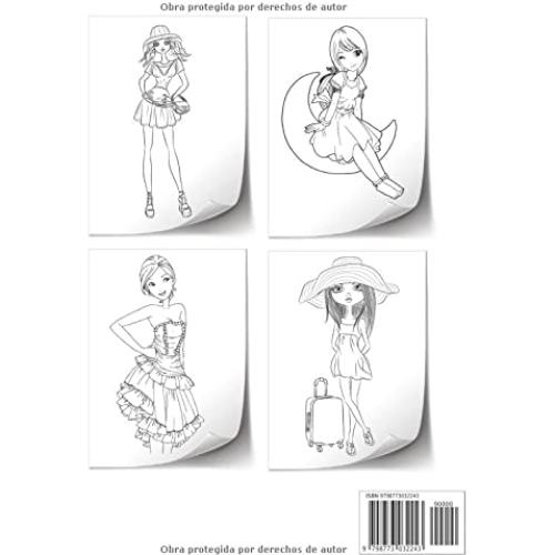 Fashion Libro Para Colorear De Moda: Maravillosos Dibujos Para Colorear De 8 a 12 Años | Diferentes Diseños de moda - Coloración De Fashion | Cuaderno ... - Libros Adolescentes. (Spanish Edition)