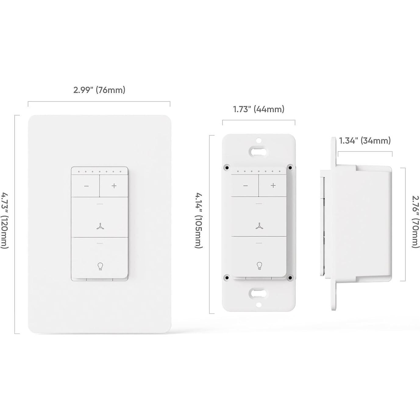 Control de Ventilador de Techo Inteligente TREATLIFE WiFi 2.4GHz
