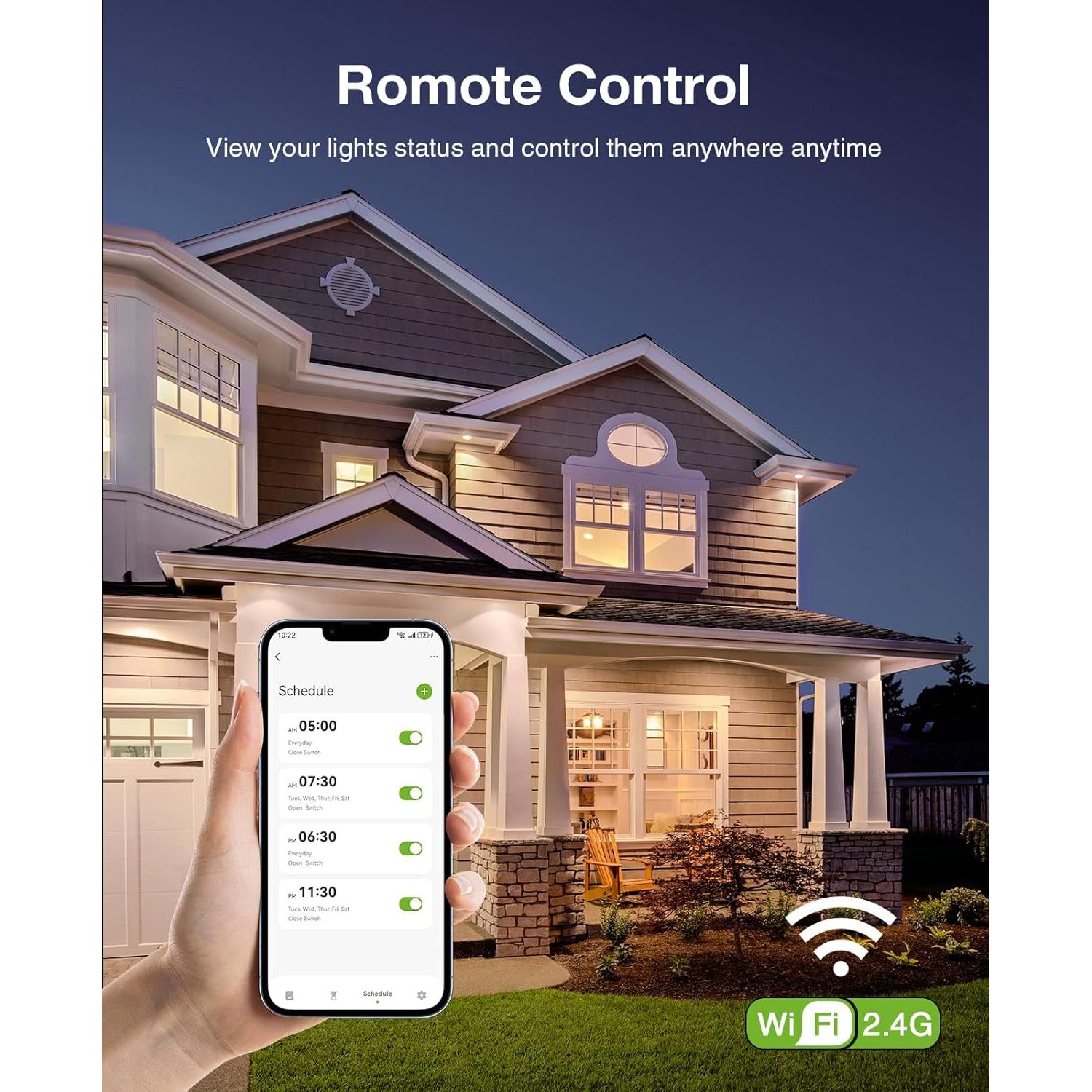 Interruptor Inteligente Regulador de Luz GHome SW17 Paquete de 2