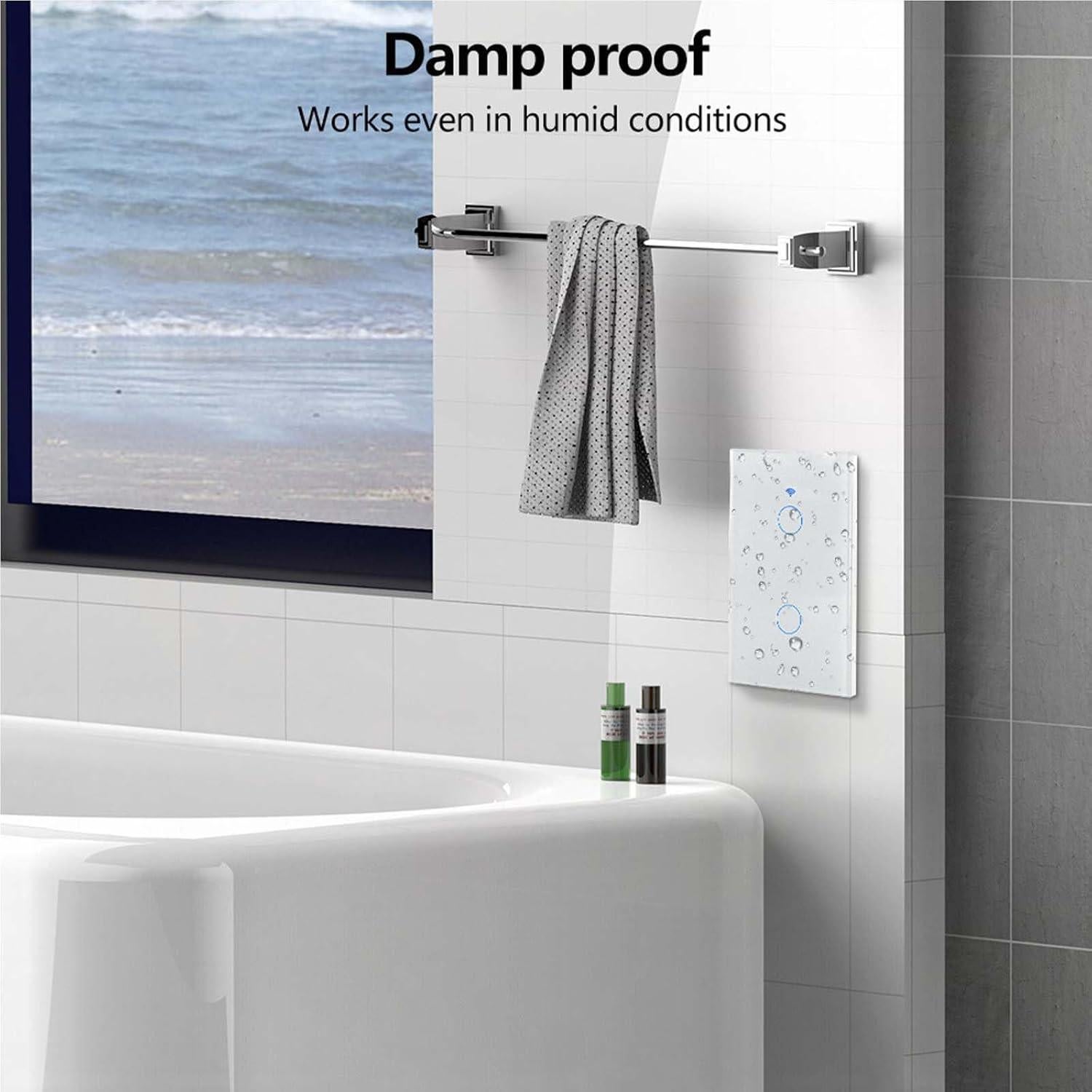 Interruptor de Luz Táctil Inteligente Lslinagmei 3 Gang WiFi