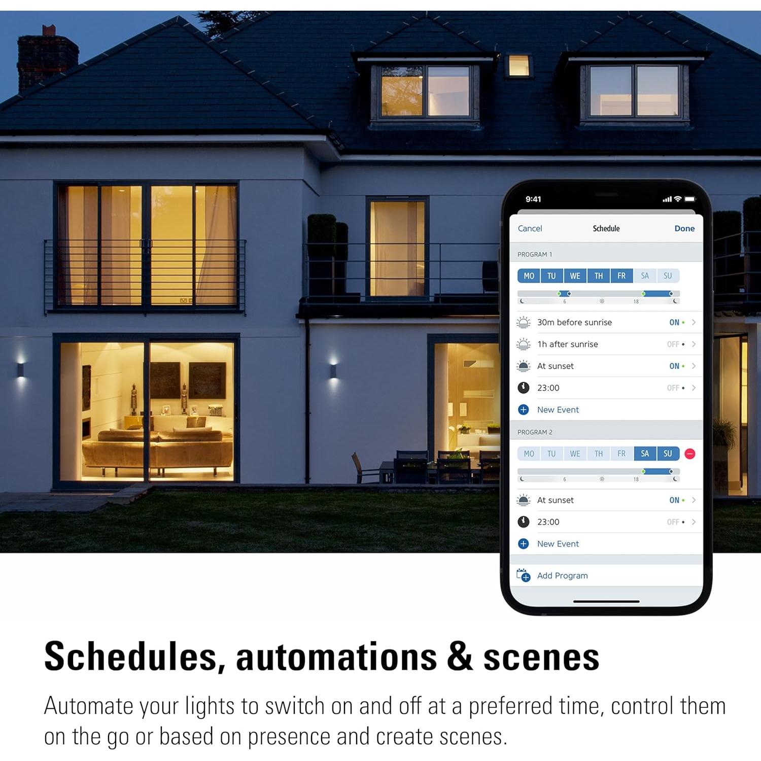 Interruptor de Luz Inteligente Eve (Matter) 2-Pack - Compatible con Apple, Alexa, Google