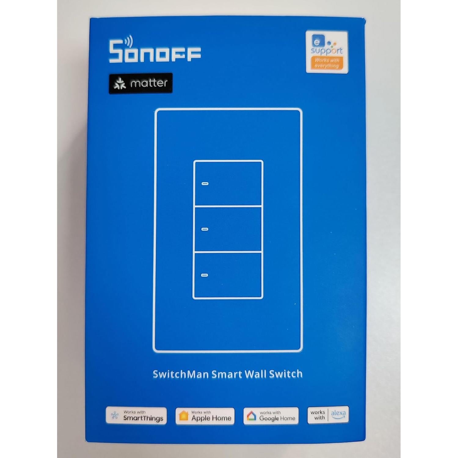 Interruptor de Luz Inteligente SONOFF M5-3C-120W WiFi 3-Gang