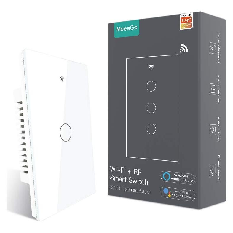Interruptor de Luz Inteligente MoesGo WiFi 1 Gang Blanco