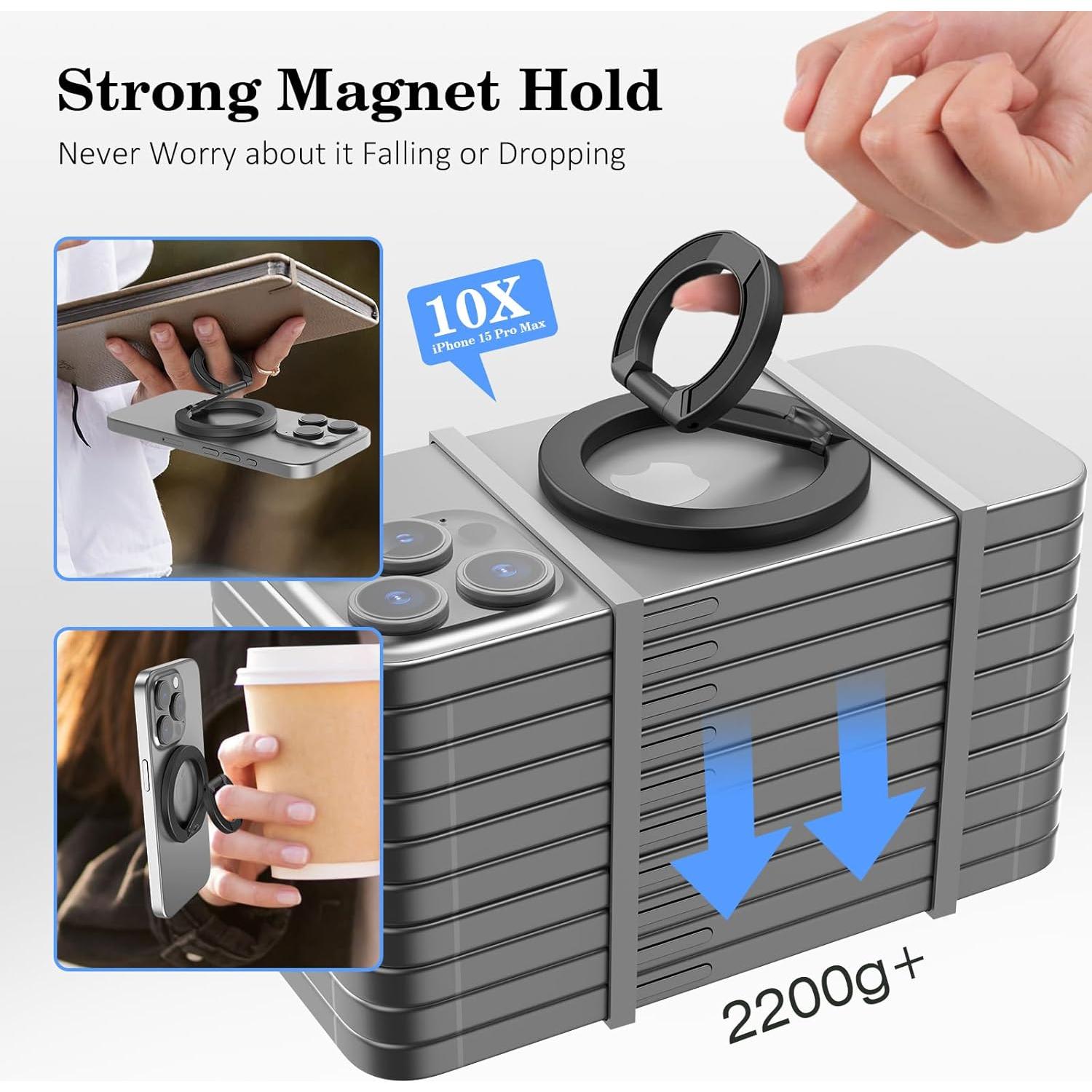 Soporte Magnético TDTOK para Magsafe Ajustable Negro