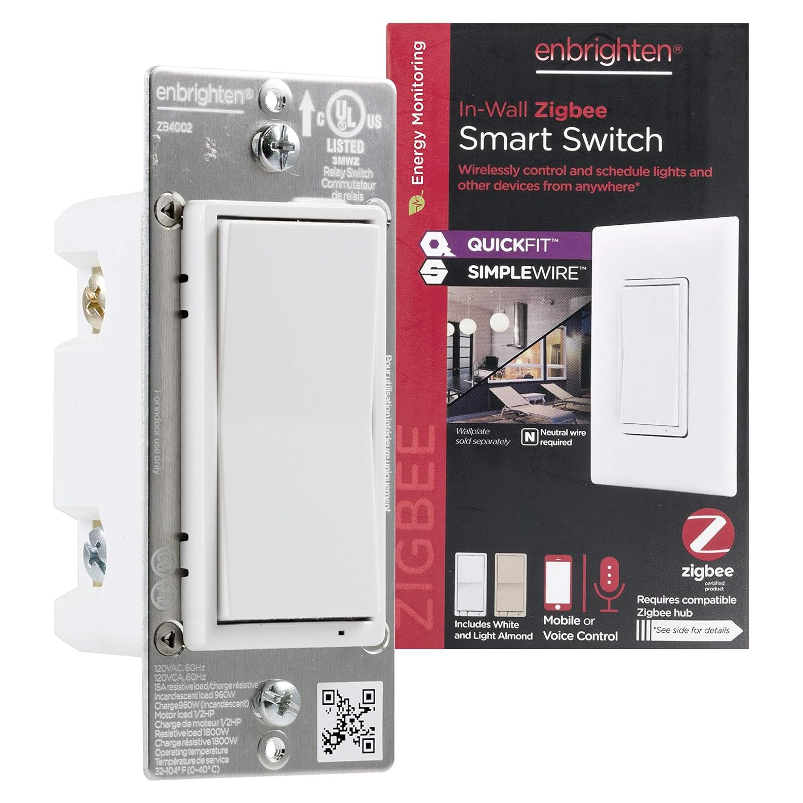Interruptor de Luz Inteligente Enbrighten Zigbee 43078
