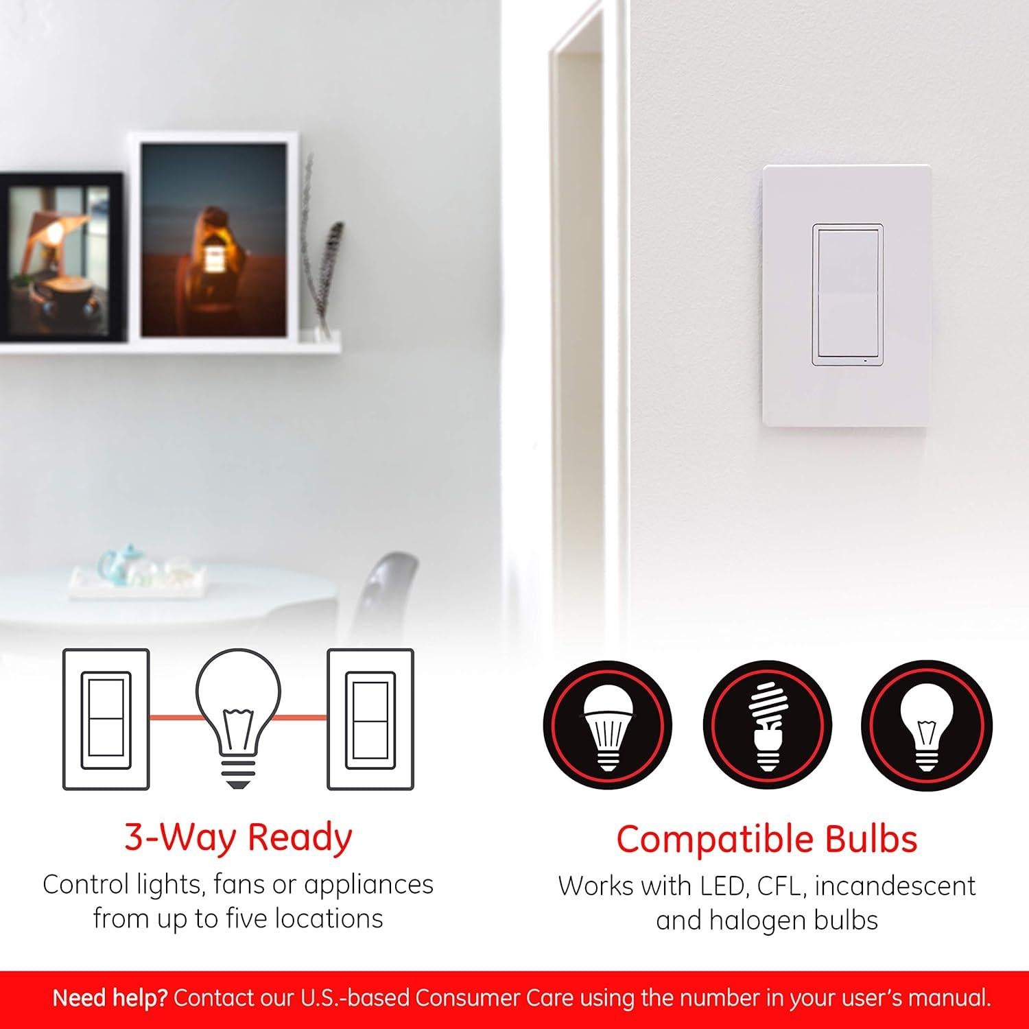 Interruptor de Luz Inteligente Enbrighten Zigbee 43078