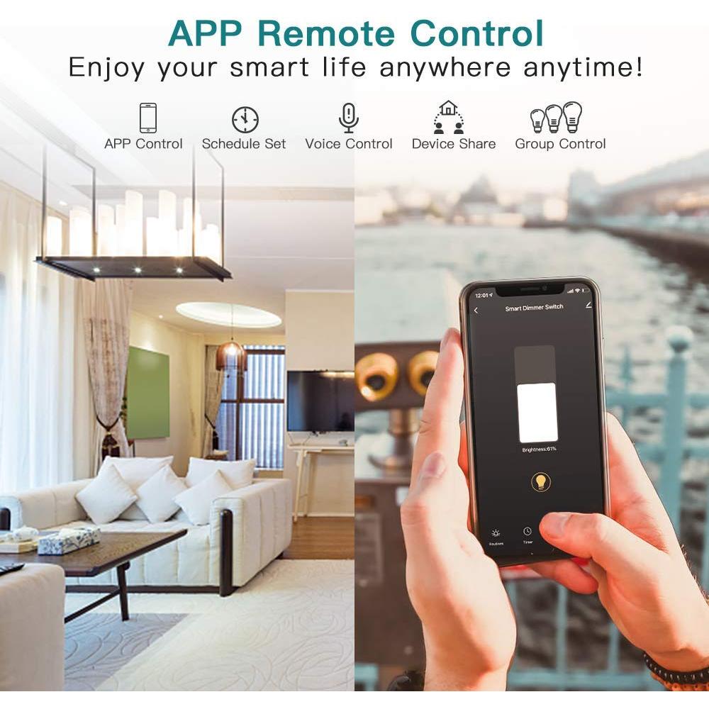 Interruptor Regulador Inteligente TREATLIFE 3 Vías Paquete de 2