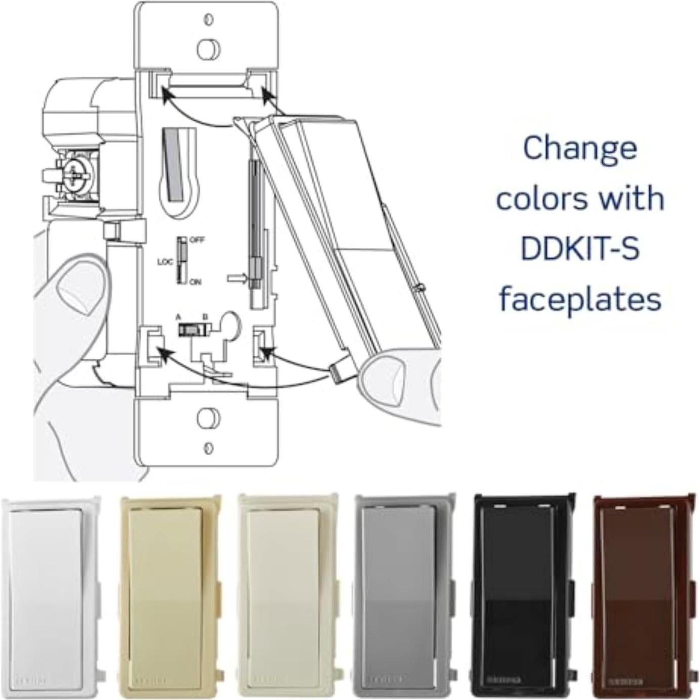 Compañero de Interruptor Inteligente Leviton DD0SR-DLZ con LED
