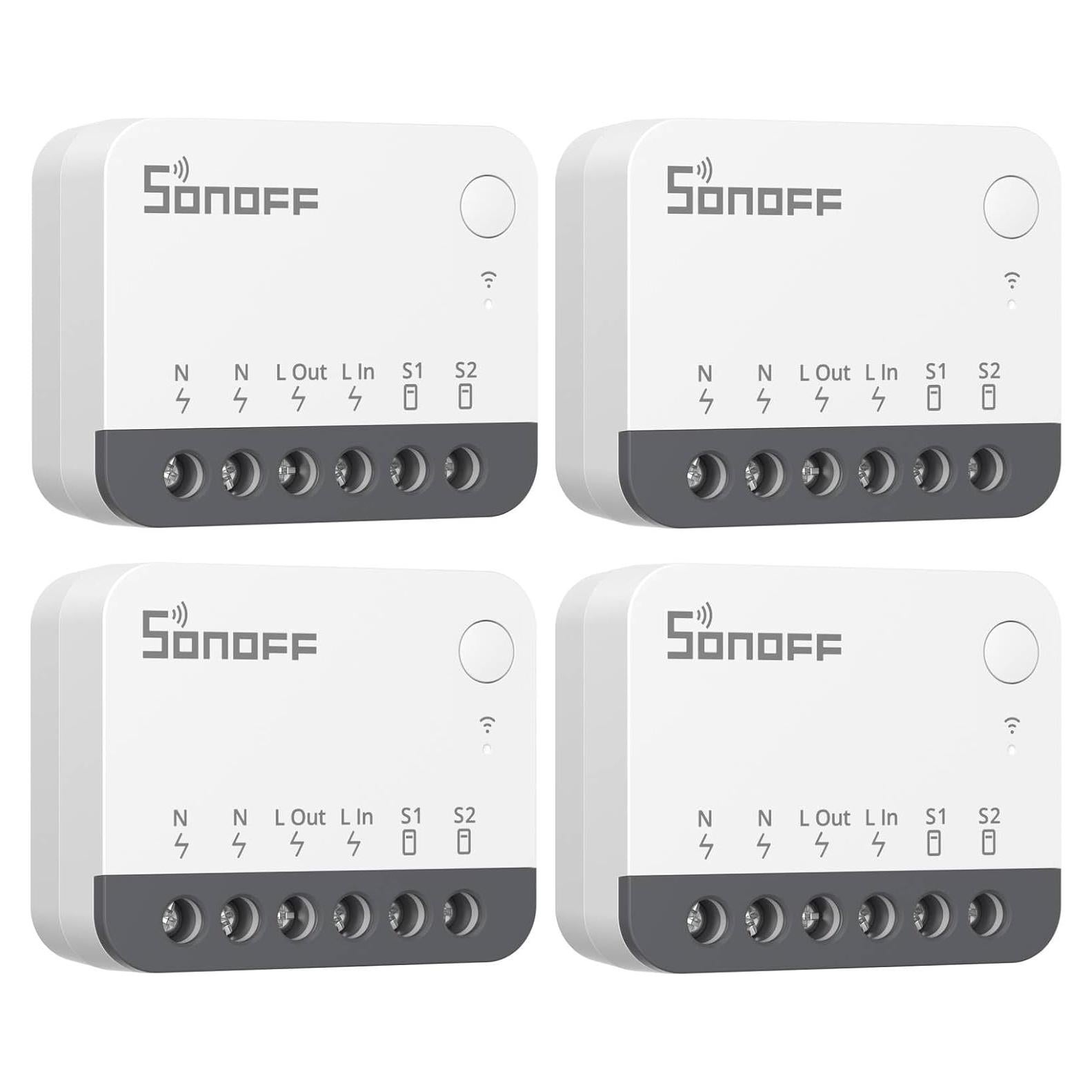 Interruptor Inteligente ZigBee SONOFF ZBMINIR2 Paquete de 4