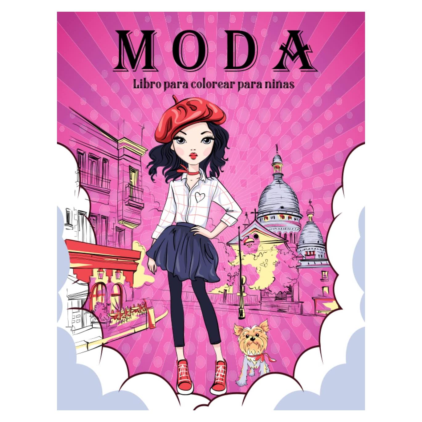 Libro para colorear de moda para niñas de 8 a 12 años: Libro para colorear de belleza y diseño de moda para niños, niñas y adolescentes (Libros para colorear para niños) (Spanish Edition)