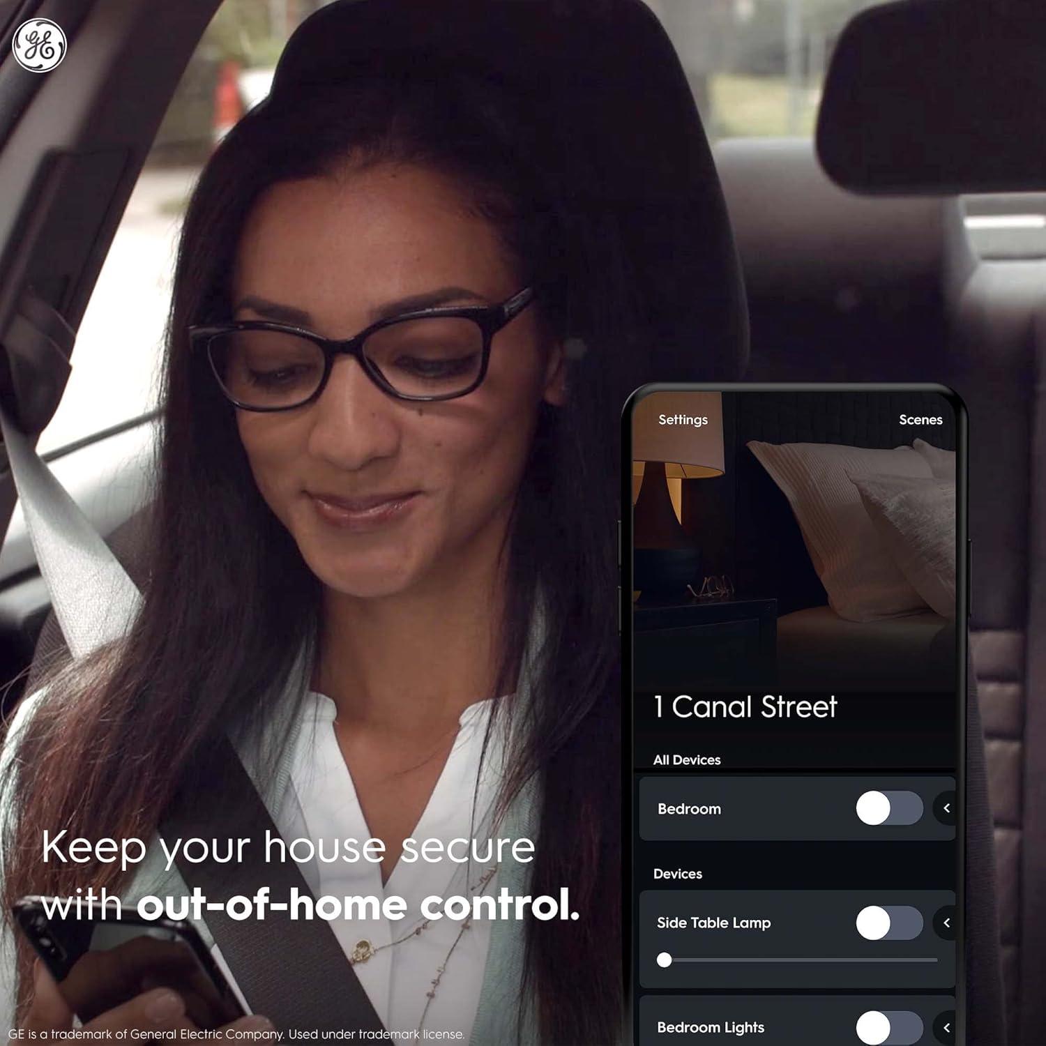 Interruptor de Luz Inteligente GE Cync 4 Cables Bluetooth WiFi