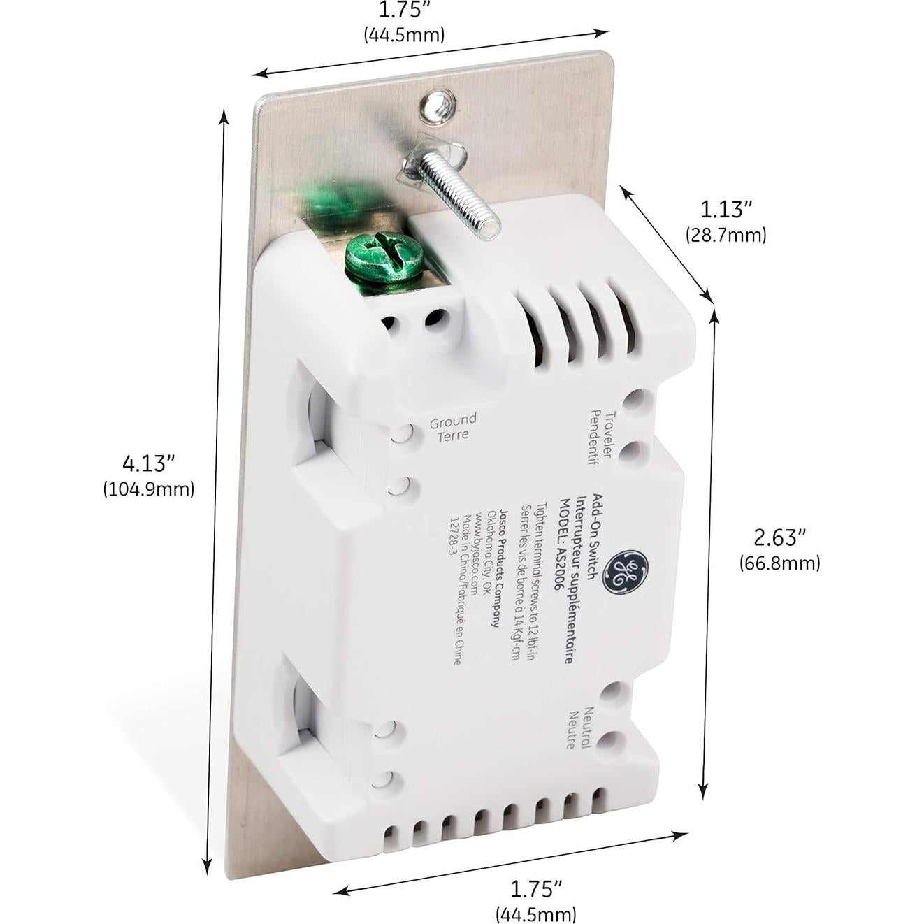 Interruptor Adicional Enbrighten Blanco Z-Wave/Zigbee 46200