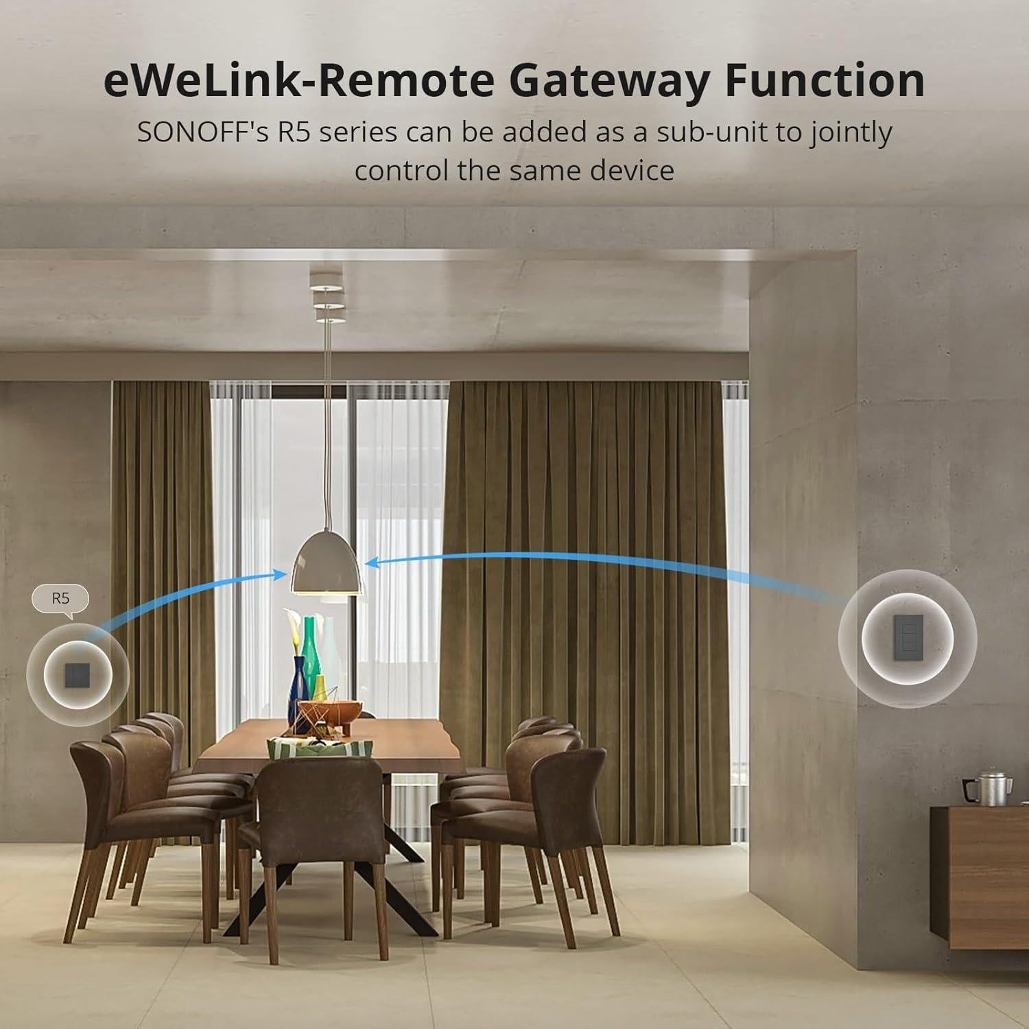 Interruptor de Pared Inteligente SONOFF M5-3C-120 WiFi