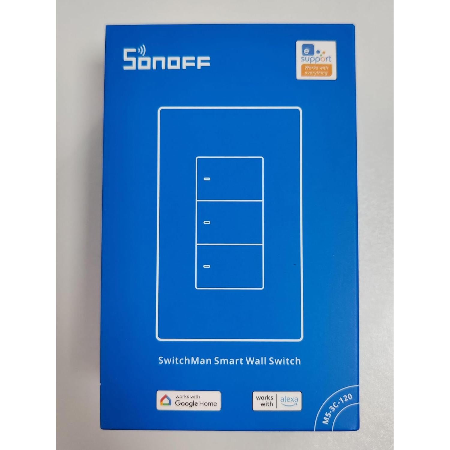 Interruptor de Pared Inteligente SONOFF M5-3C-120 WiFi