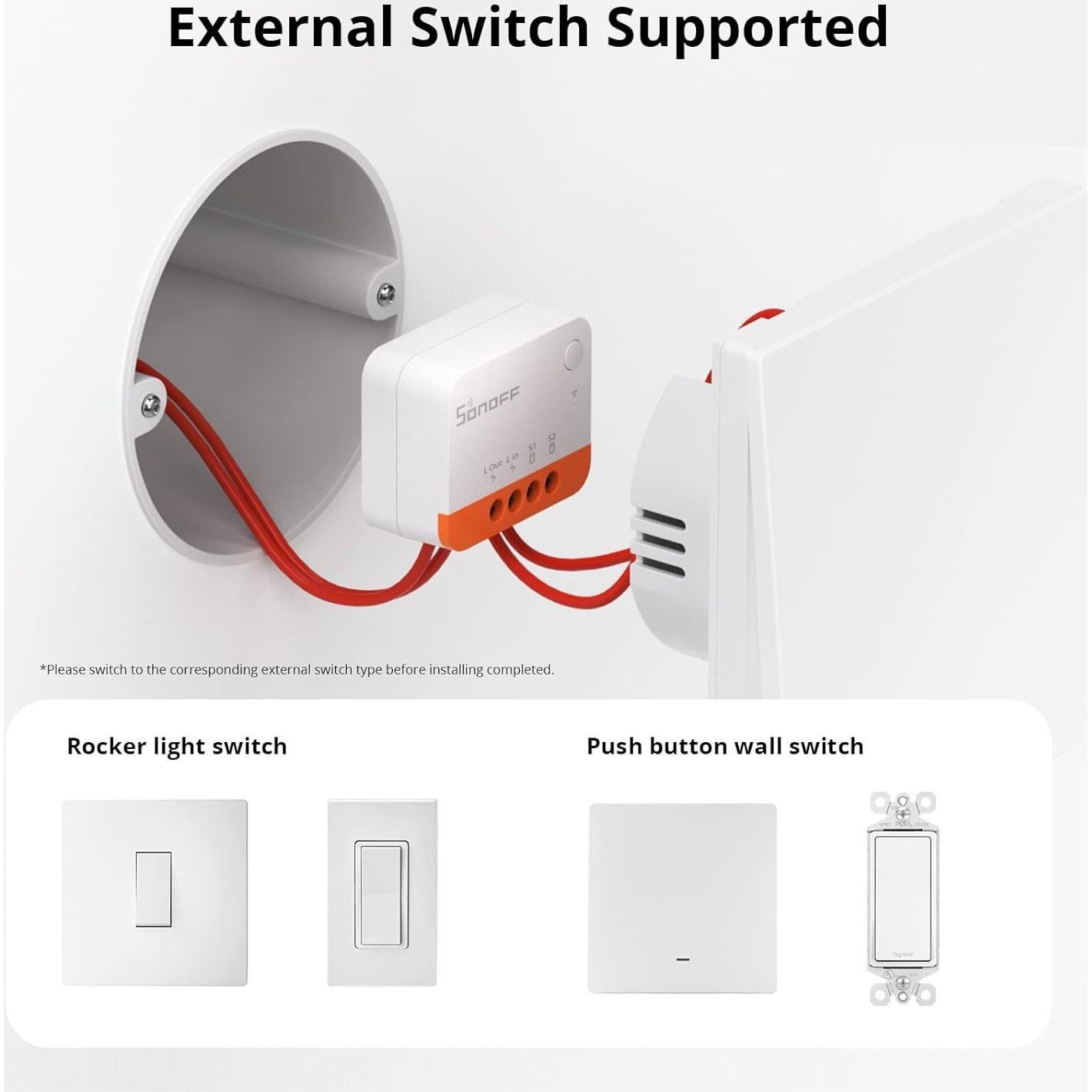 Interruptor de Luz Inteligente SONOFF ZBMINIL2 Paquete de 2