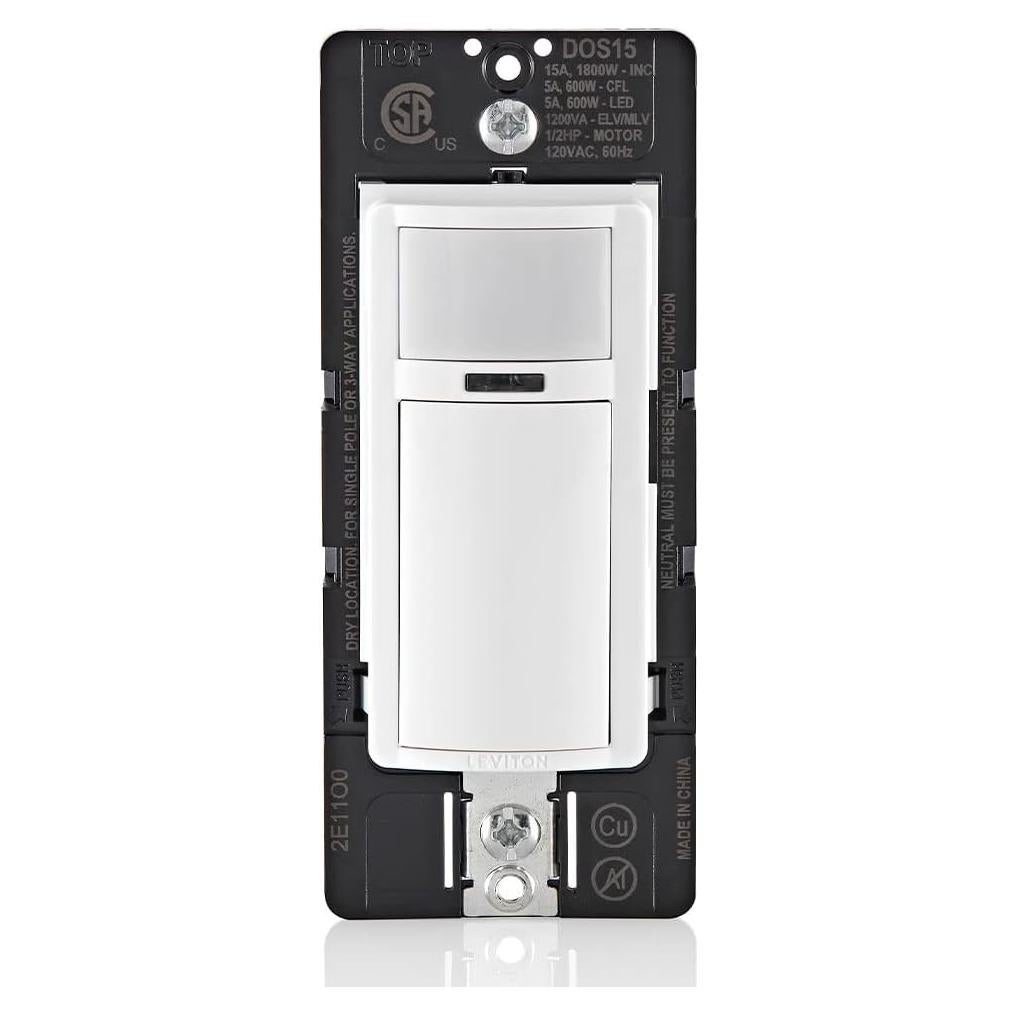 Sensor de Movimiento Leviton Decora 15A Blanco Multi-Sensor