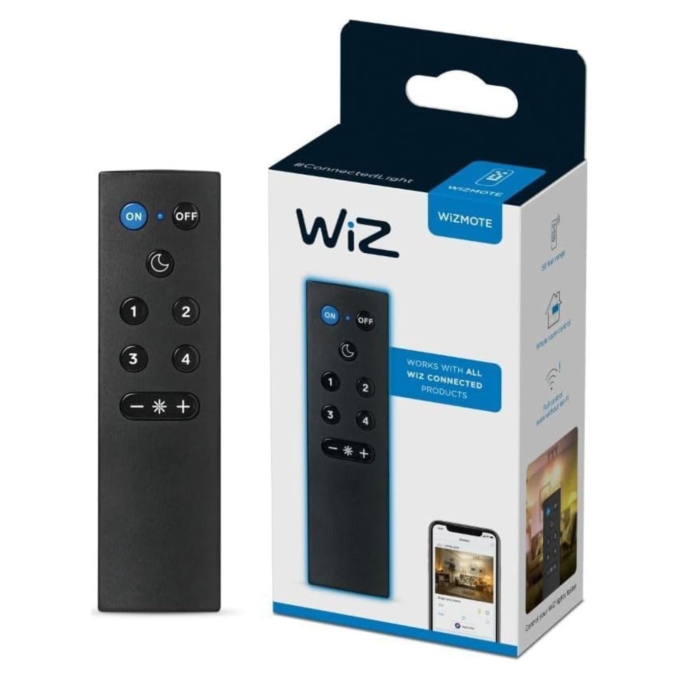 Interruptor de Luz Remoto WiZ - Control Inteligente Sin Hub - Negro