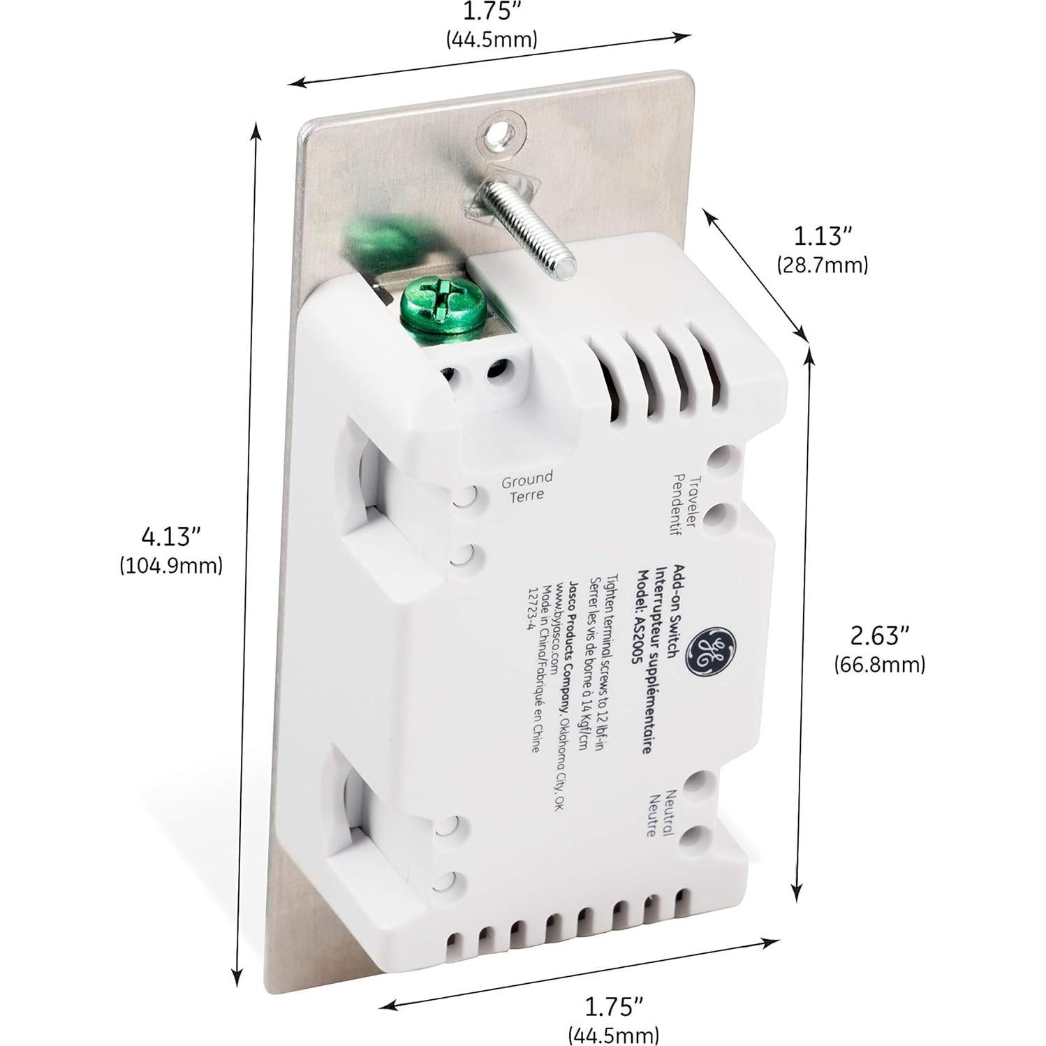 Interruptor Adicional GE Enbrighten 2ª Gen. Negro 277V