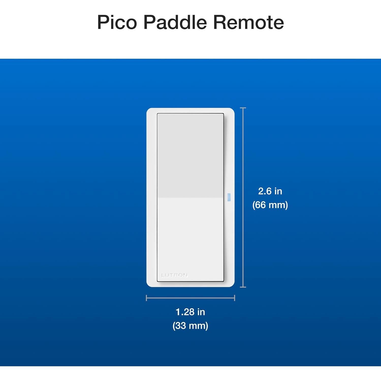 Control Remoto Paddle Pico Lutron PJ2-P2B-GLA Almendra Clara