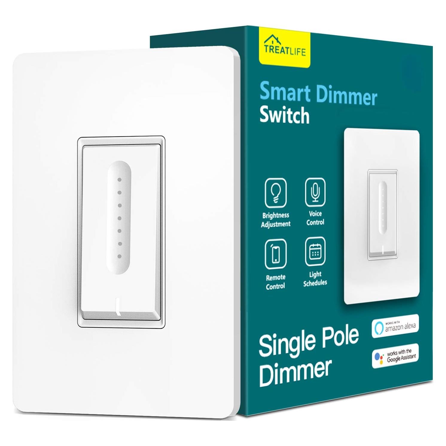 Interruptor Regulador Inteligente TREATLIFE DS01, WiFi 2.4GHz