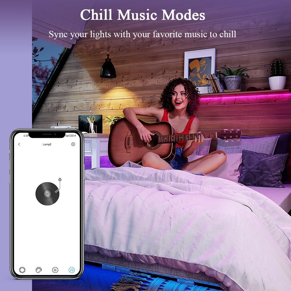 Kit de Luces LED Inteligente LANBON 10m con Control por Voz