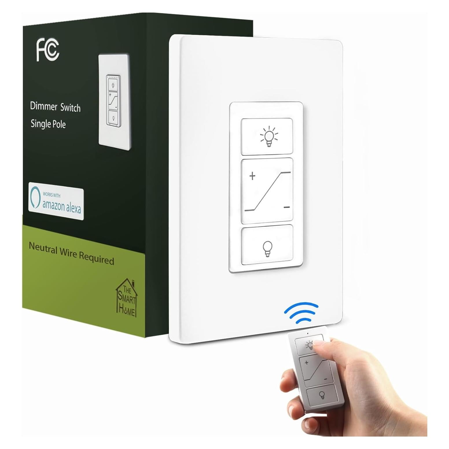 Interruptor de Atenuación Humpptom con Control Remoto Inalámbrico