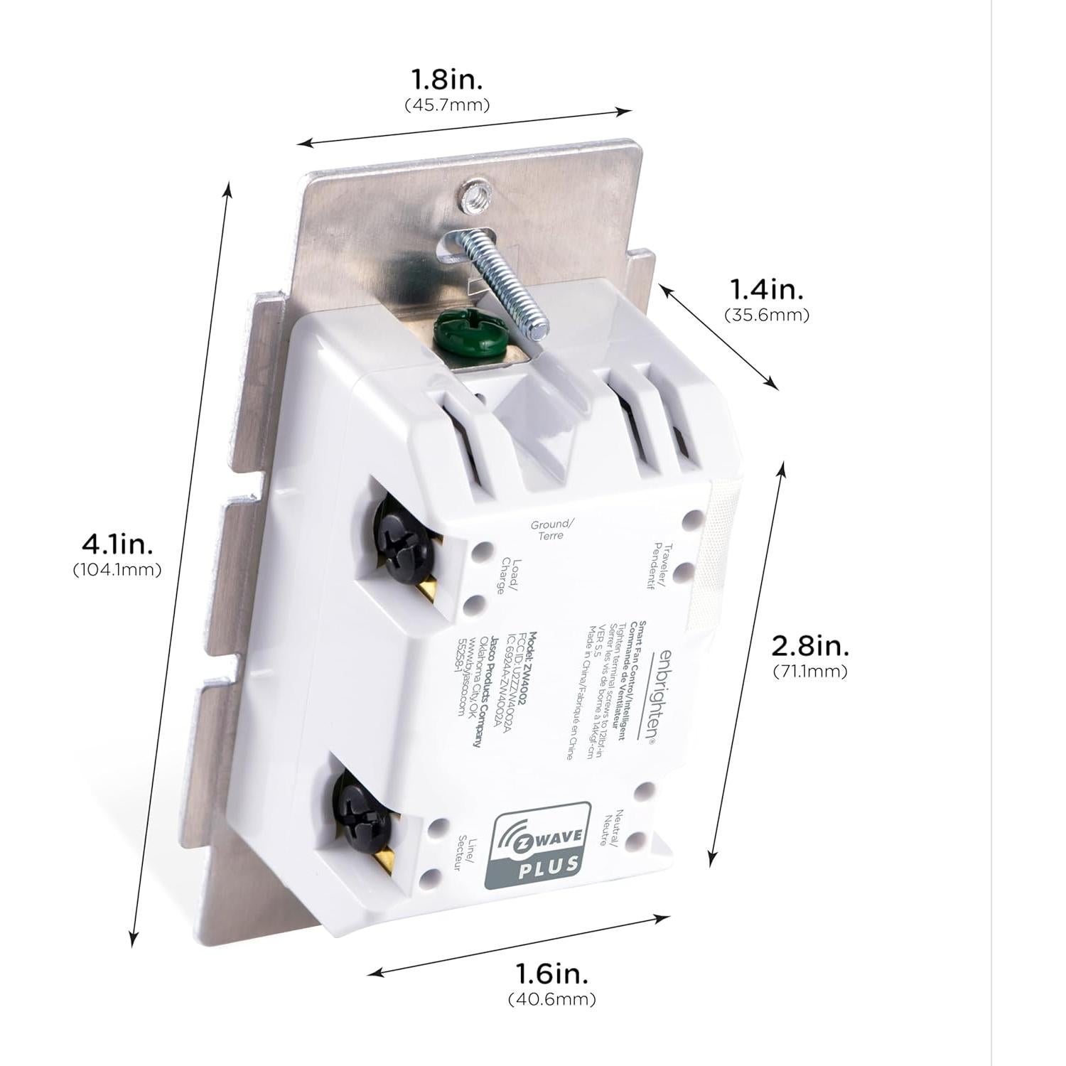 Control de Ventilador Inteligente Enbrighten Z-Wave Plus 14314
