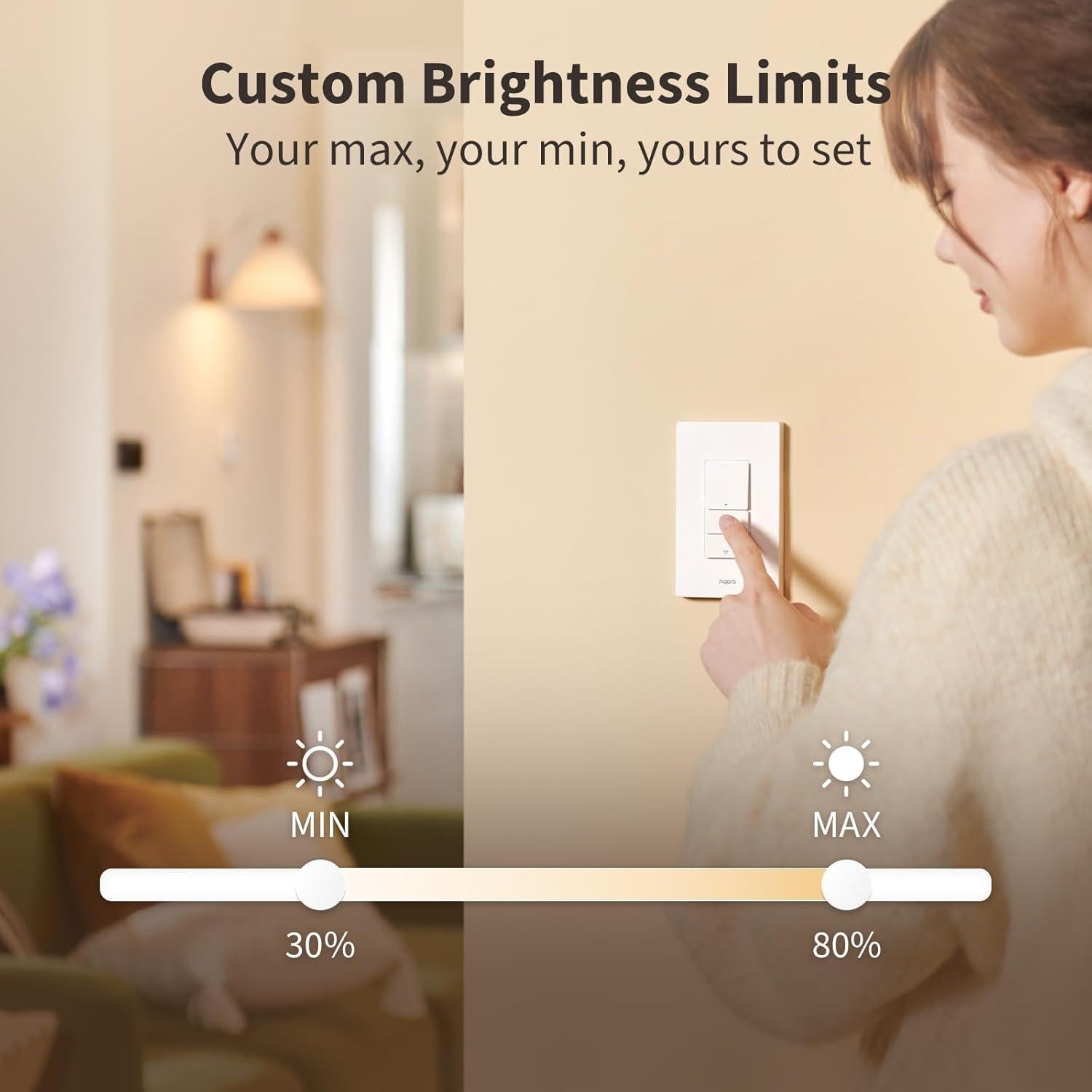 Interruptor Regulador Inteligente Aqara H2 2-en-1 Neutro