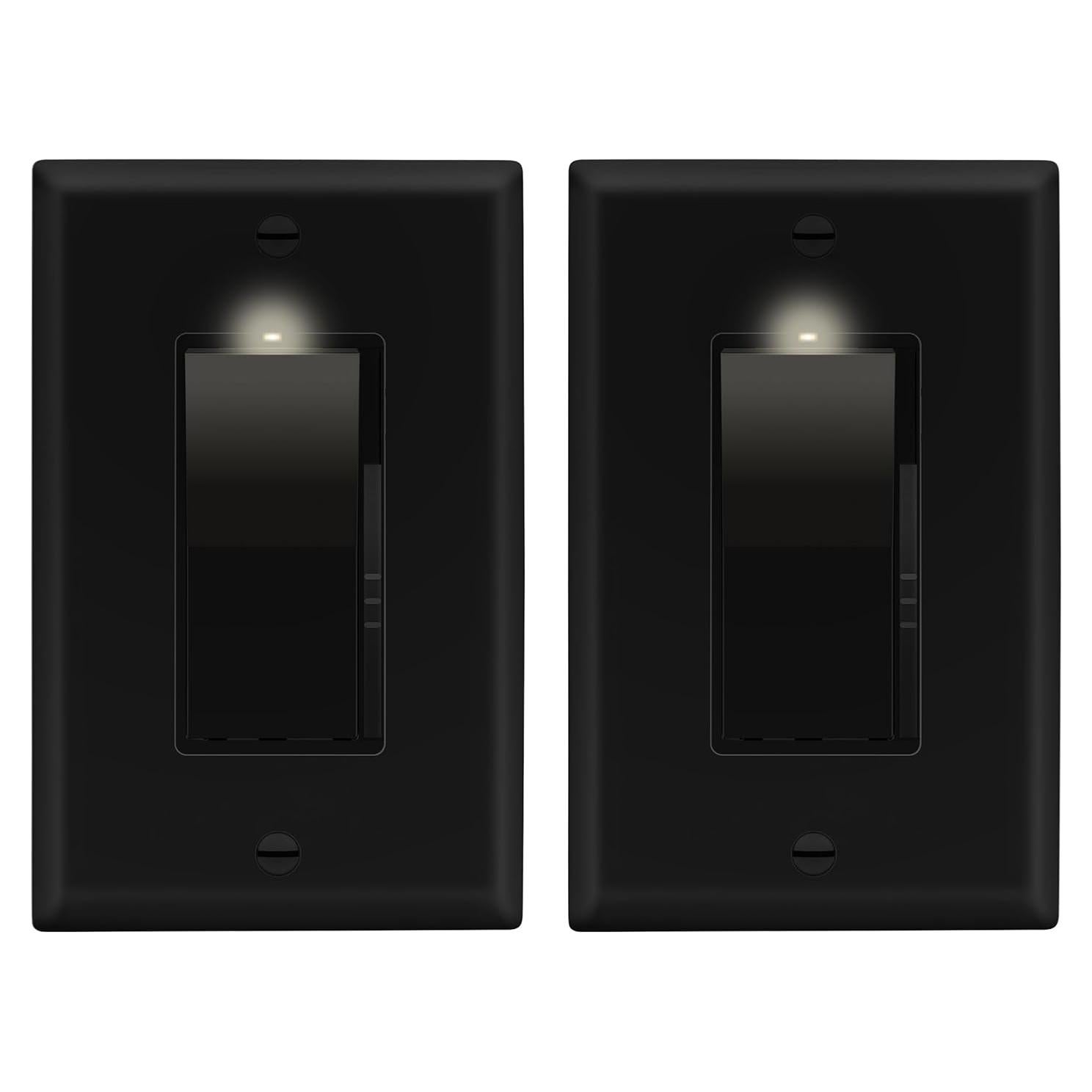 Interruptor de Atenuador LIDER 300W Negro 2 Paquete