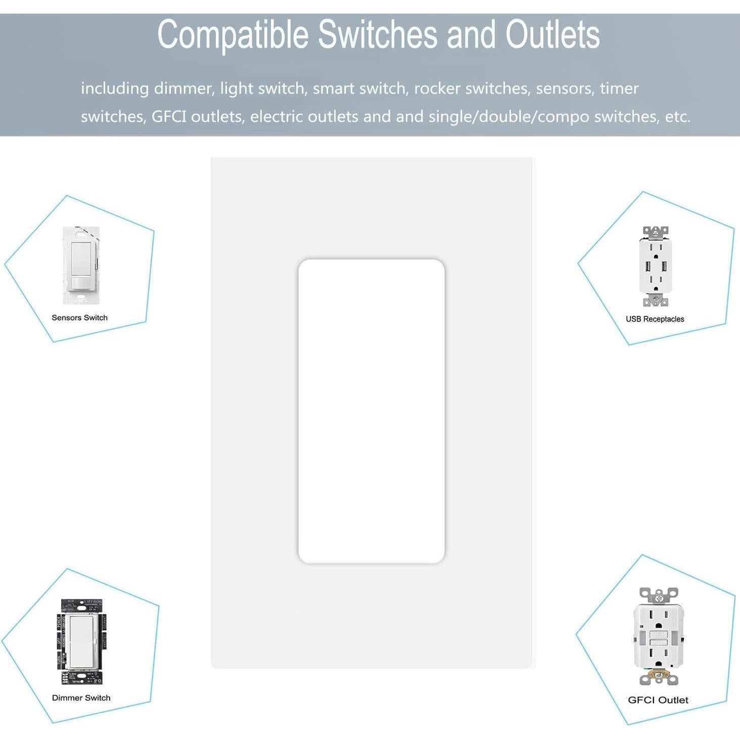 20 Placas de Pared Decorativas COAPIN258 Sin Tornillos Blanca