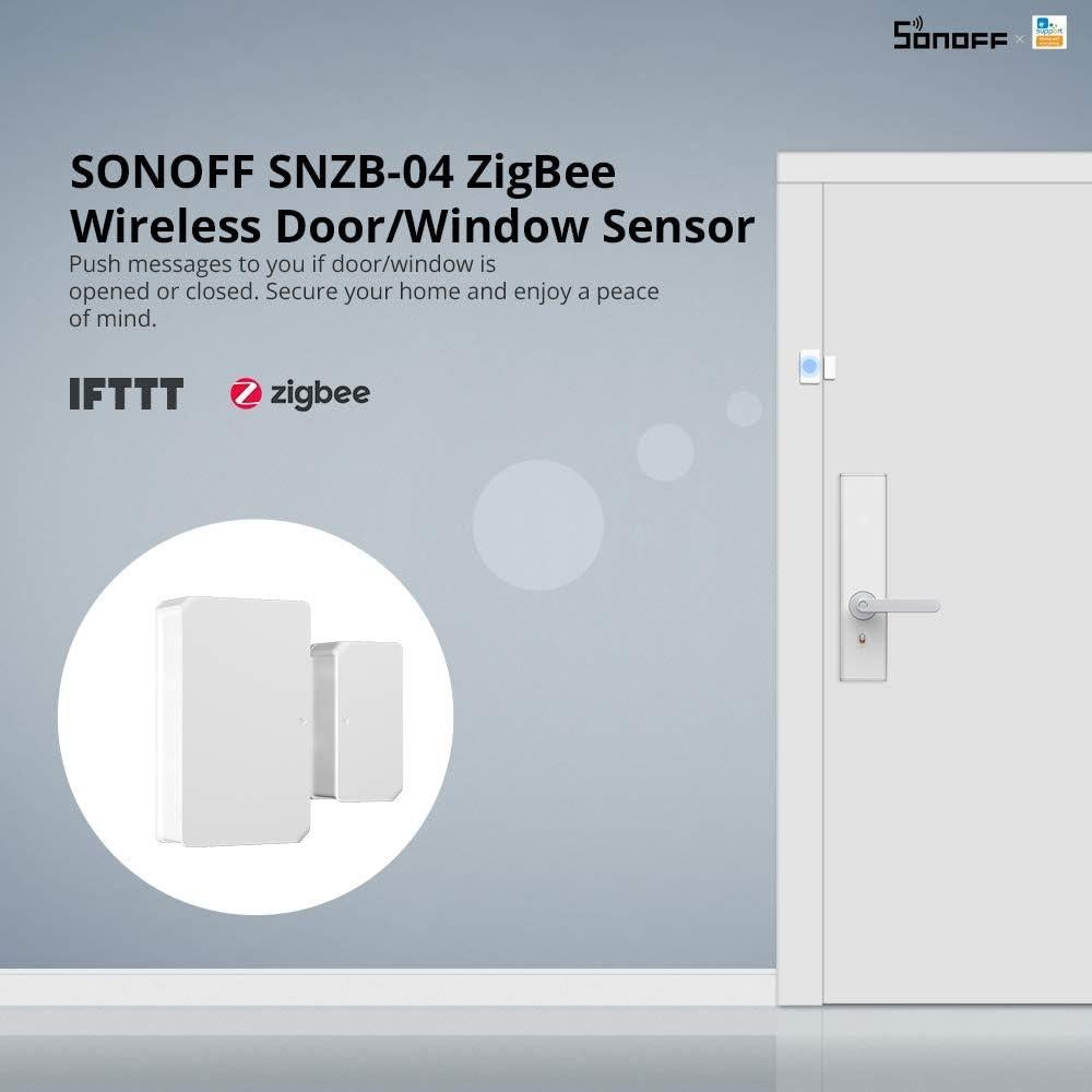 Sensor Inalámbrico de Puerta y Ventana SONOFF SNZB-04 ZigBee