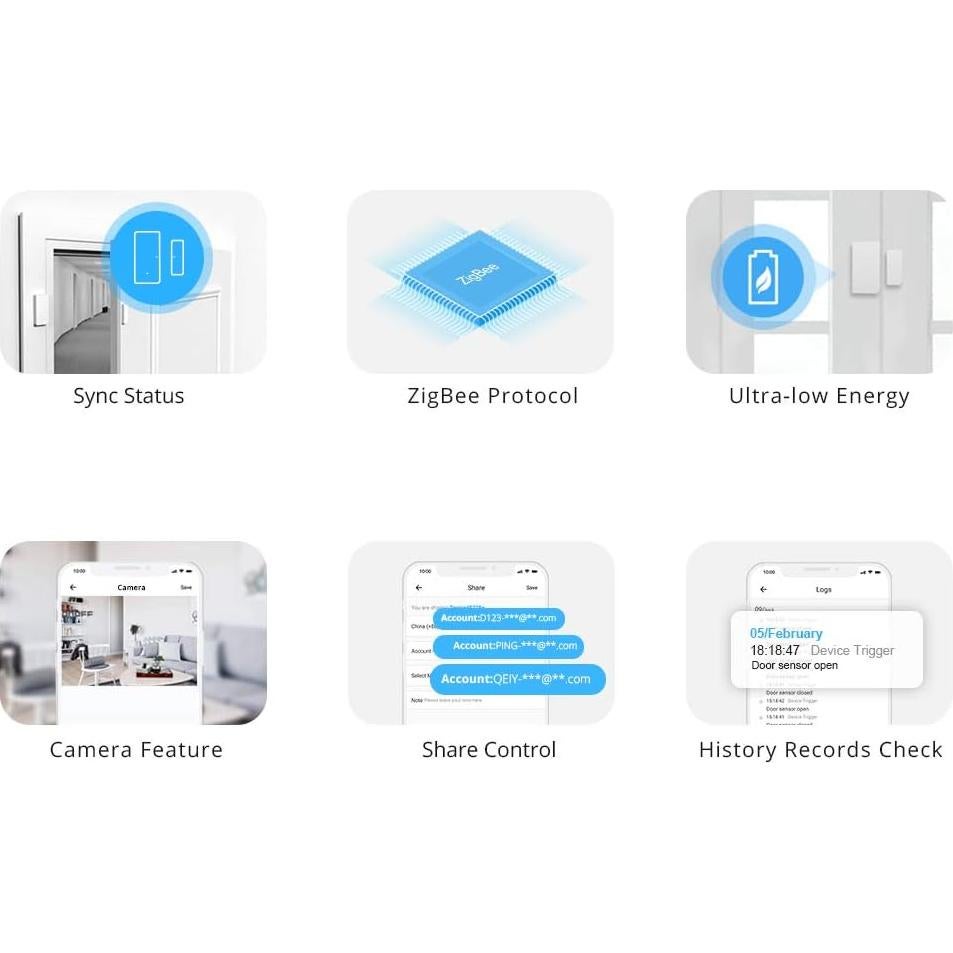 Sensor Inalámbrico de Puerta y Ventana SONOFF SNZB-04 ZigBee