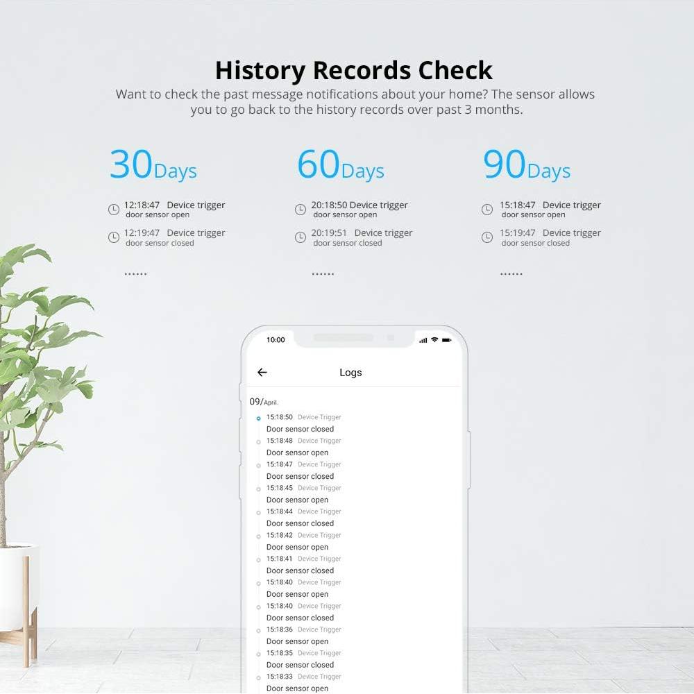 Sensor Inalámbrico de Puerta y Ventana SONOFF SNZB-04 ZigBee