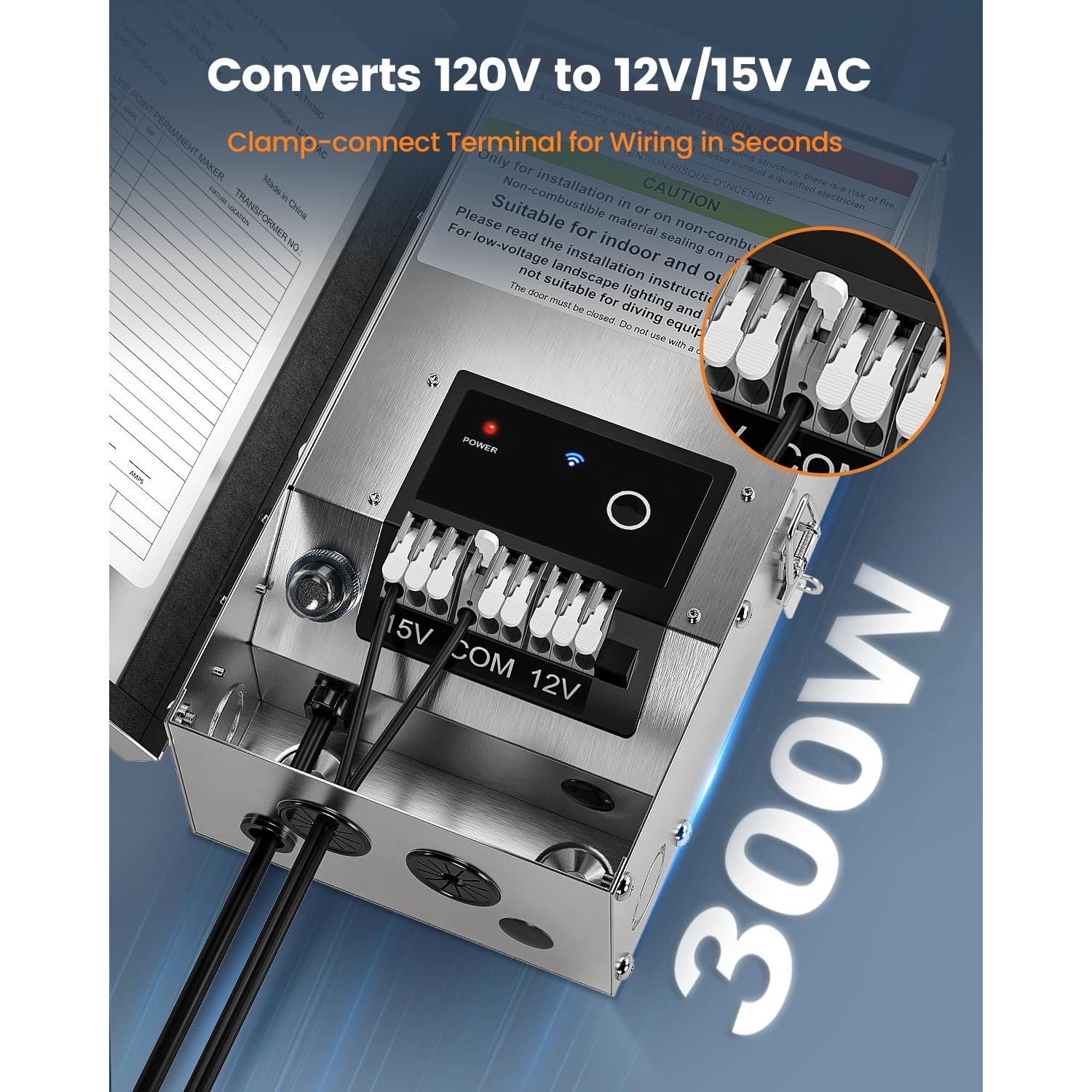 Transformador Inteligente SURAIELEC Zigbee 300W para Jardín