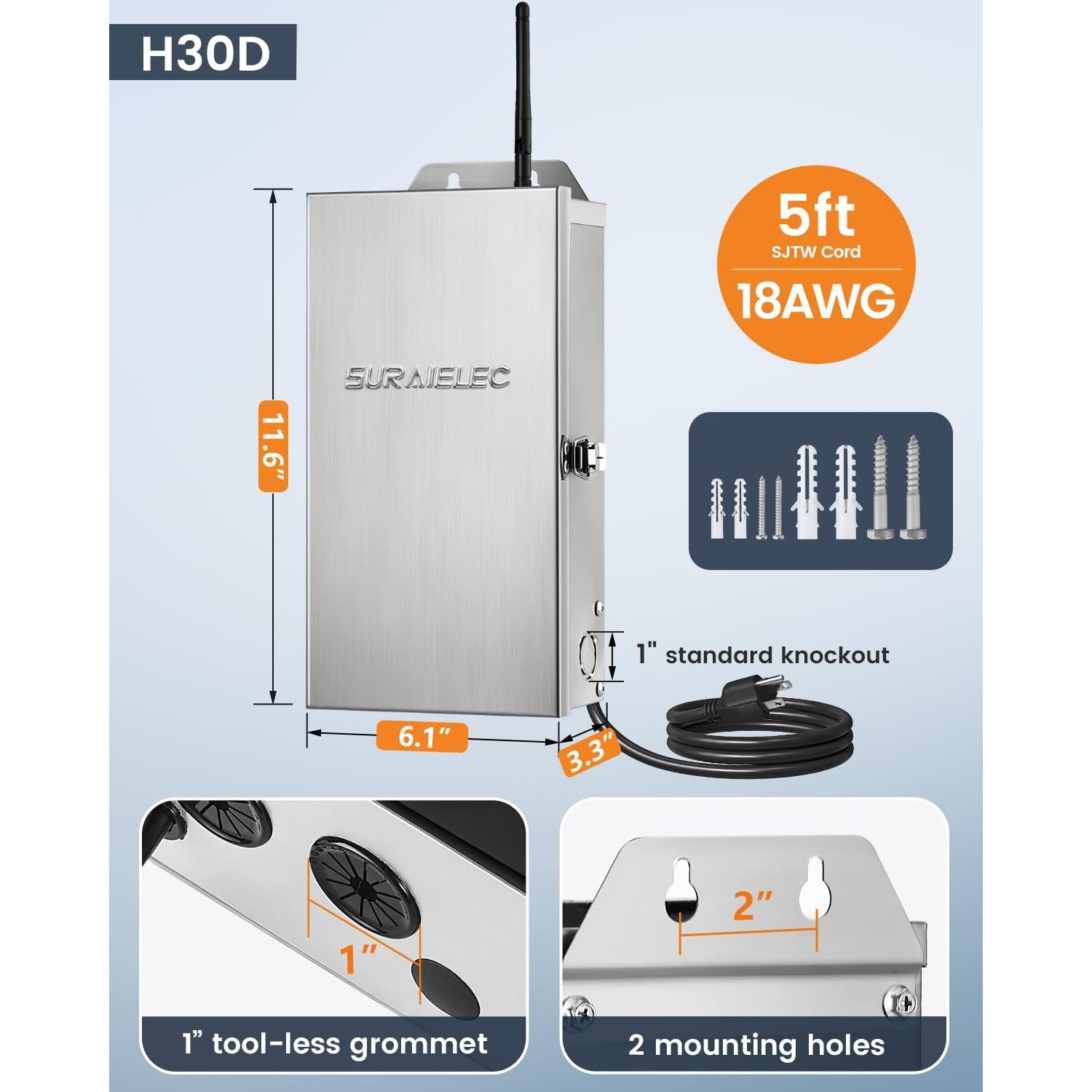 Transformador Inteligente SURAIELEC Zigbee 300W para Jardín