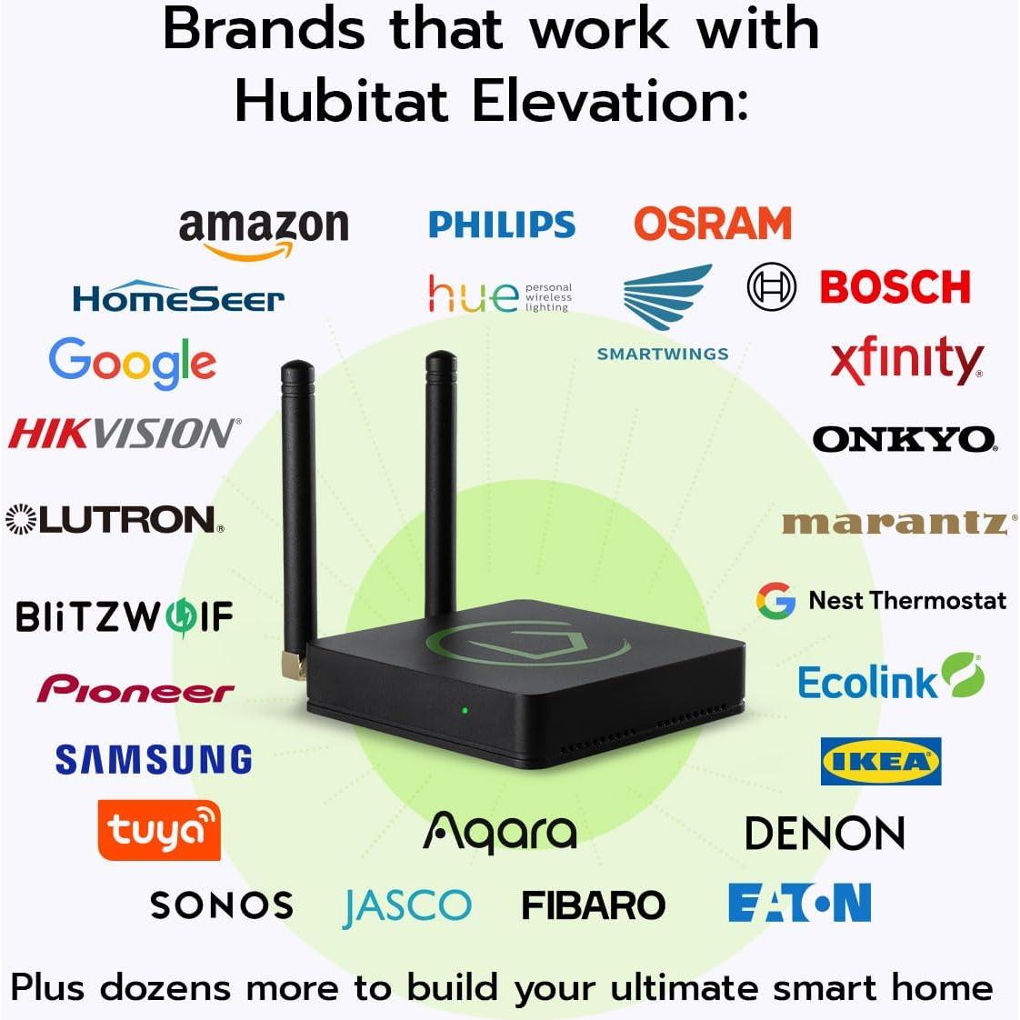 Hubitat Elevation C-8 Hub de Automatización del Hogar 120V