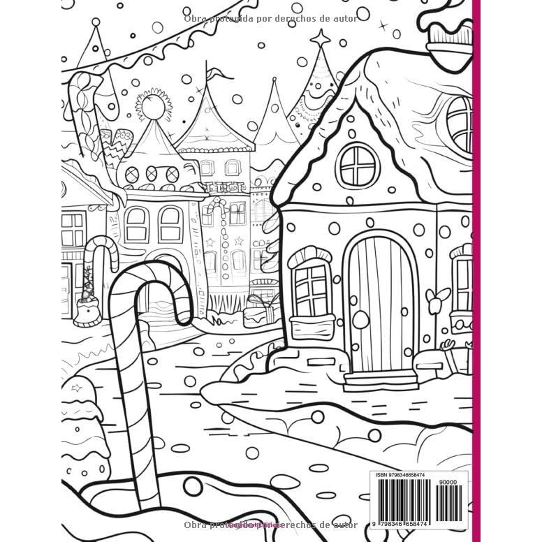 Pueblo de Dulces Libro para colorear para adultos y adolescentes: ideal para quienes desean relajarse y desconectar mientras exploran un universo de ... de caramelos y diversión (Spanish Edition)