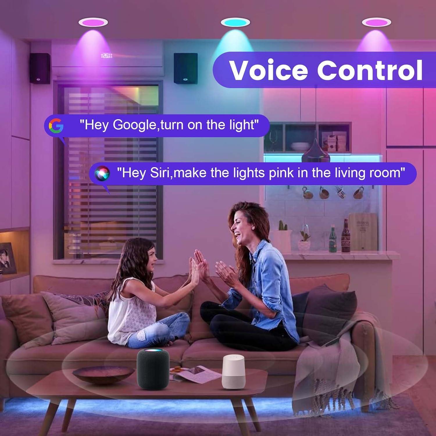 Xsky Luz Empotrada Inteligente 6" 12 Paquete Zigbee 3.0